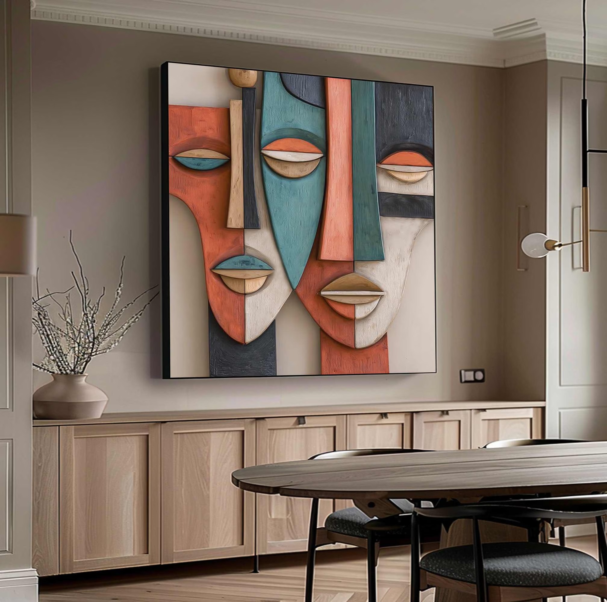System of a Face-3D Textured Wall Art