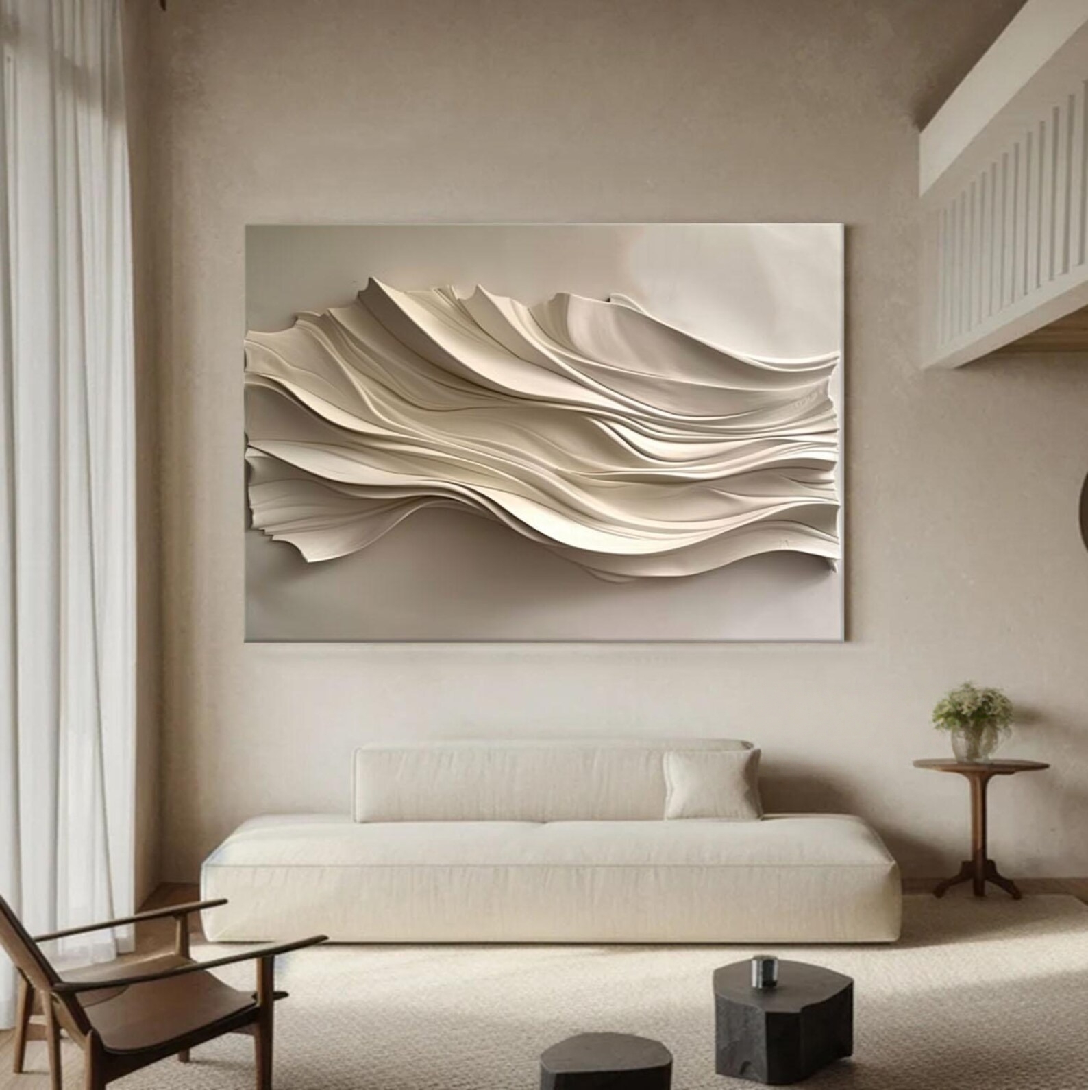 Bamboo Shadow-3D Textured Wall Art