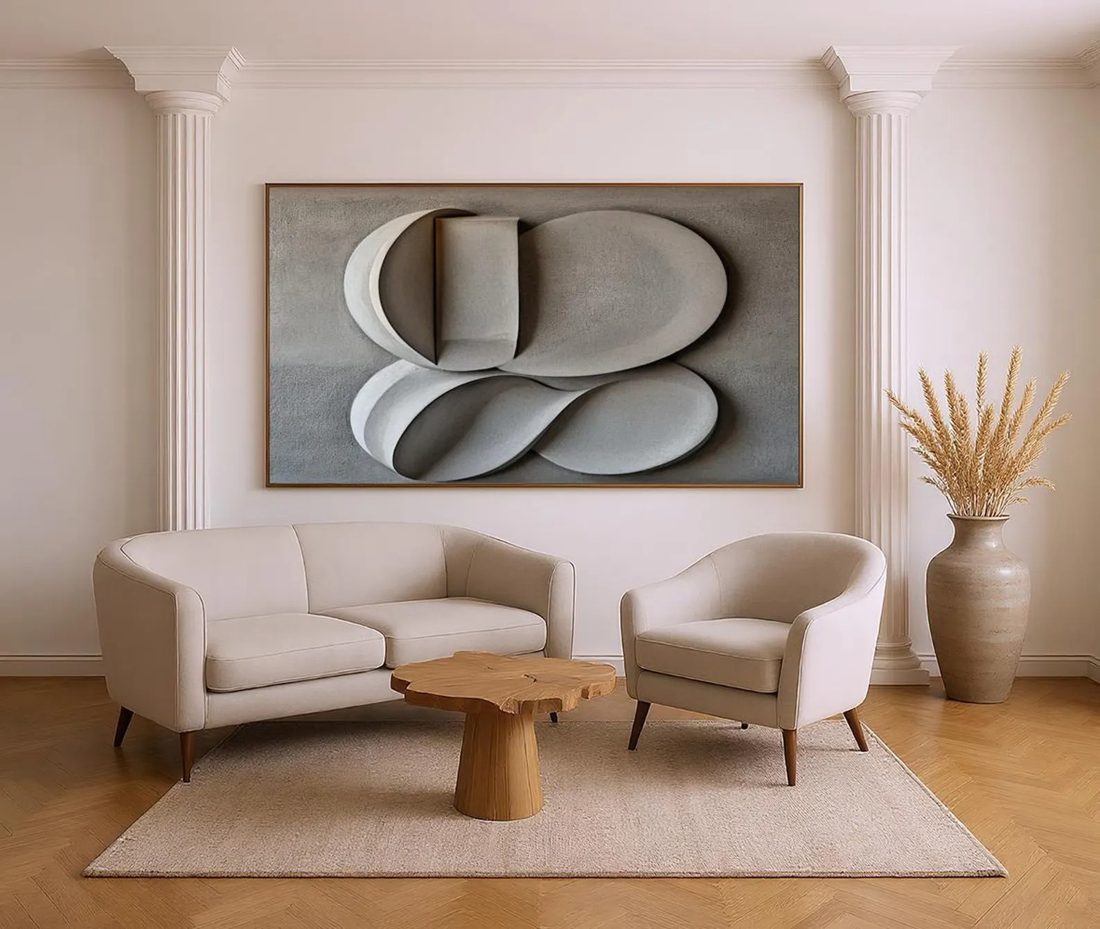 Ash-3D Textured Wall Art