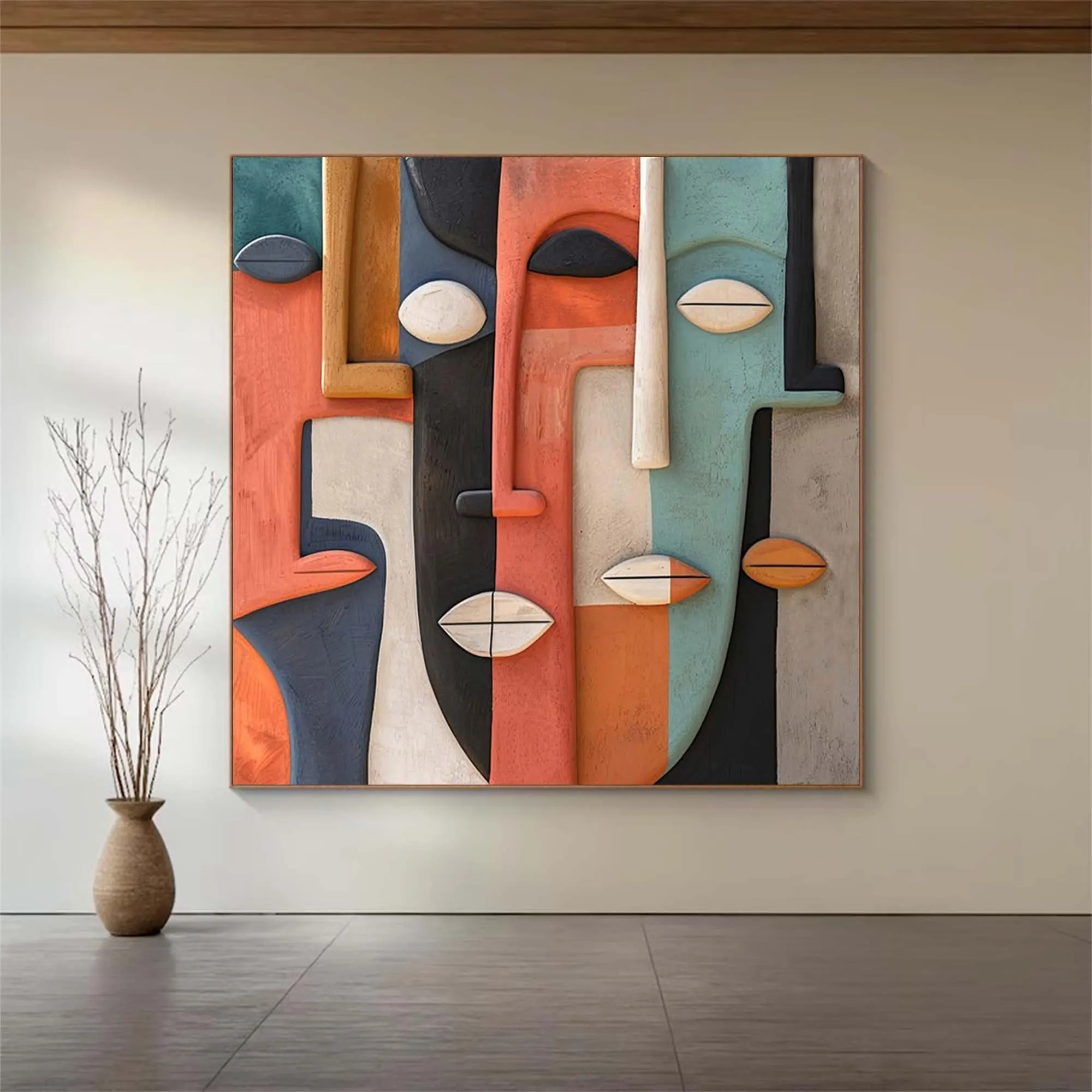 Facial Schema-3D Textured Wall Art