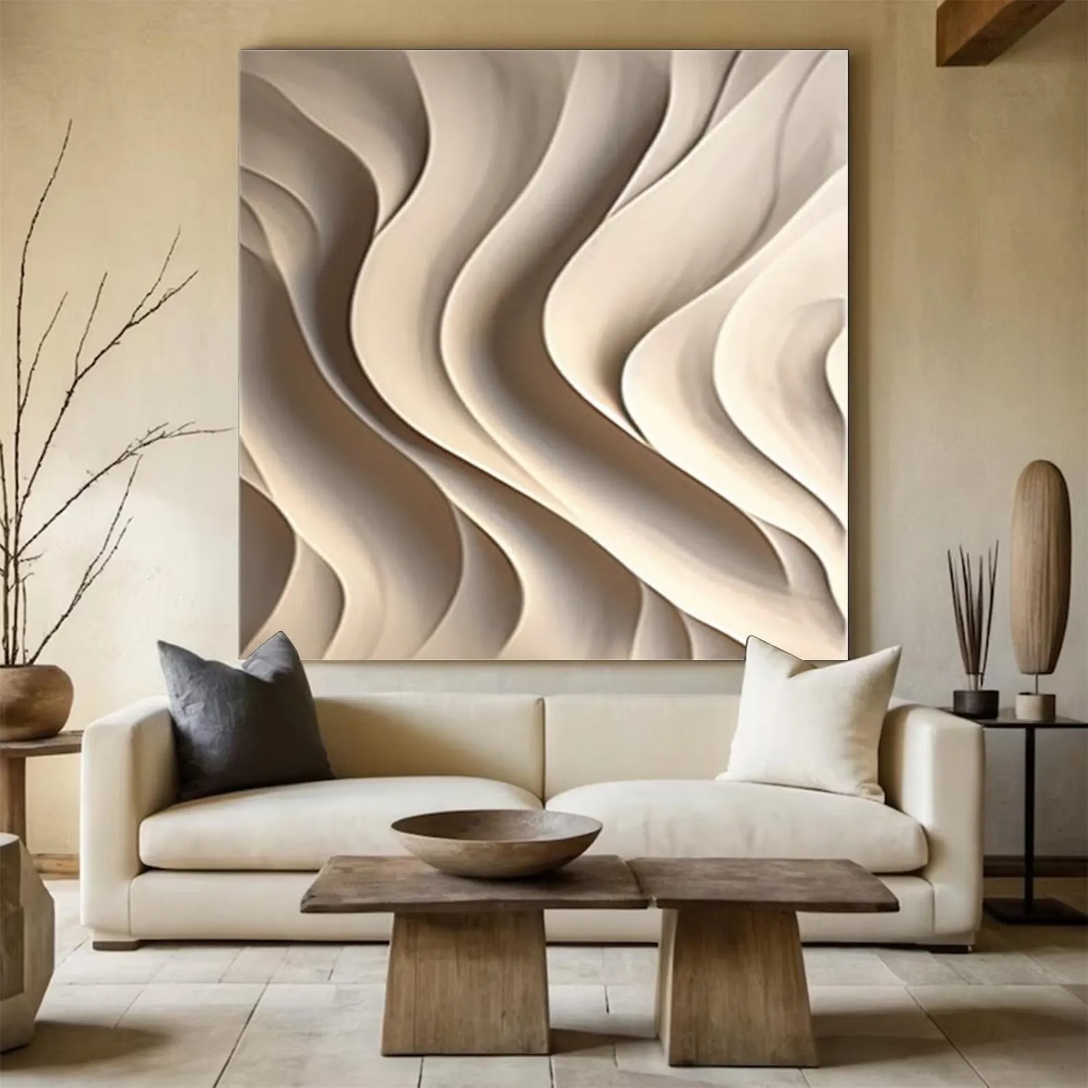 Weaving the Void-3D Textured Wall Art