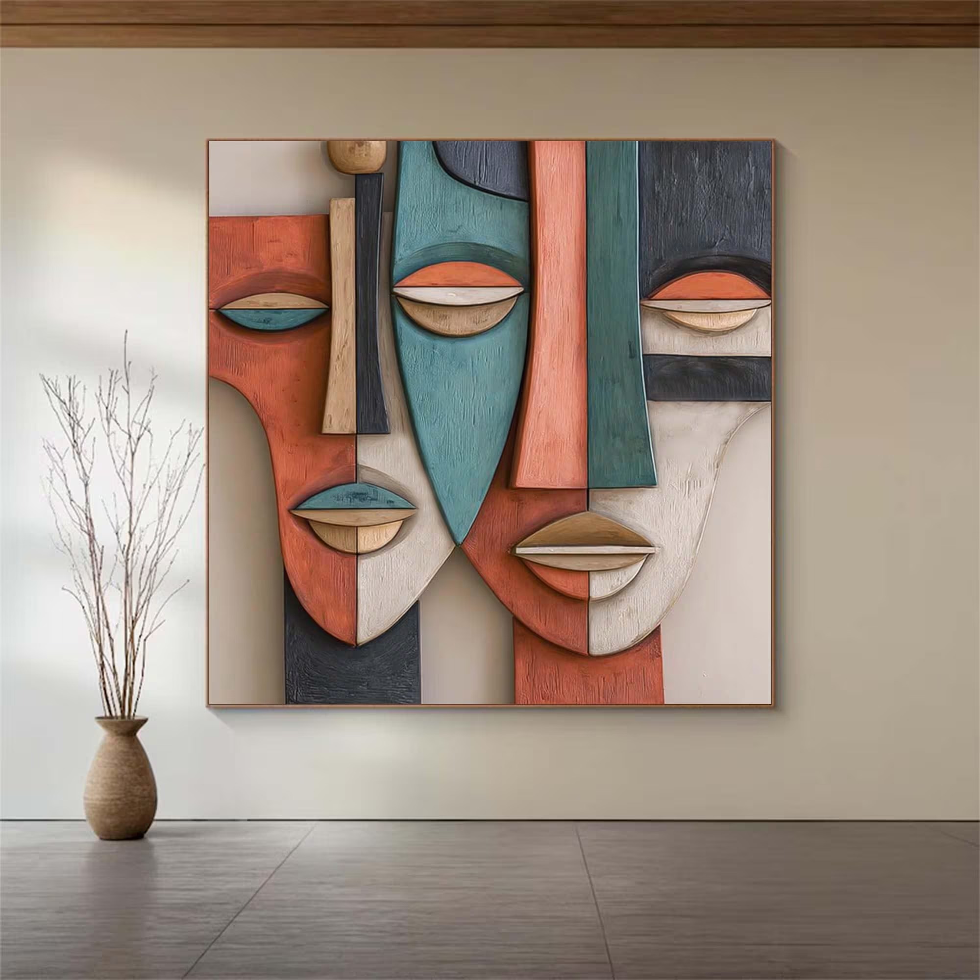 System of a Face-3D Textured Wall Art