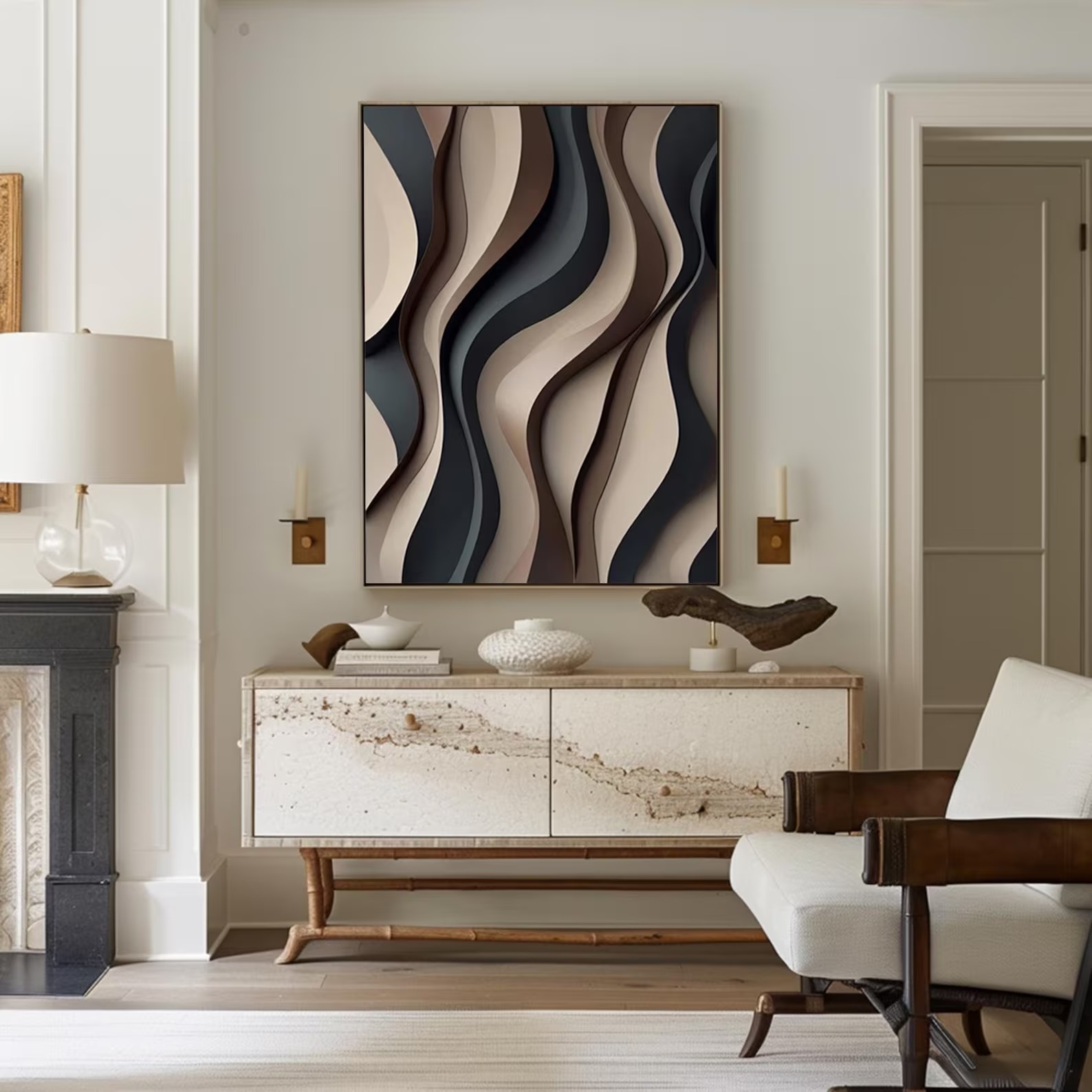 Molasses Night-3D Textured Wall Art