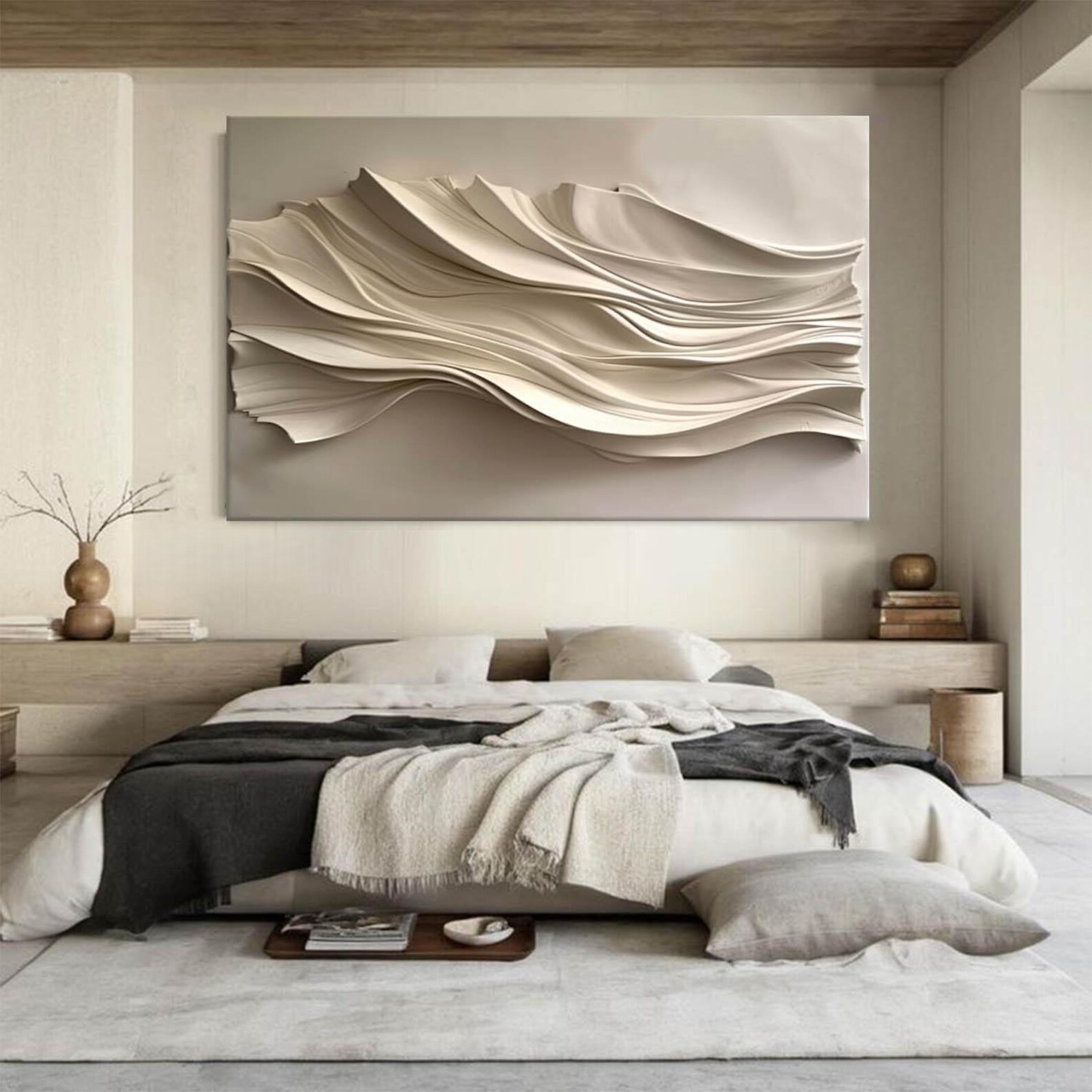 Bamboo Shadow-3D Textured Wall Art