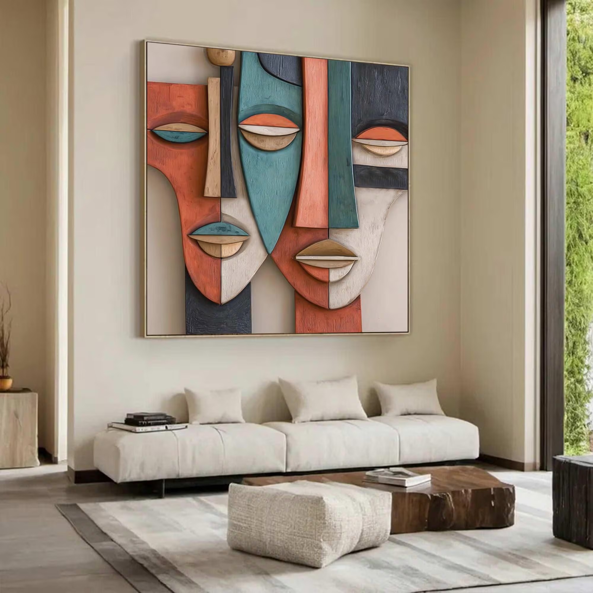 System of a Face-3D Textured Wall Art