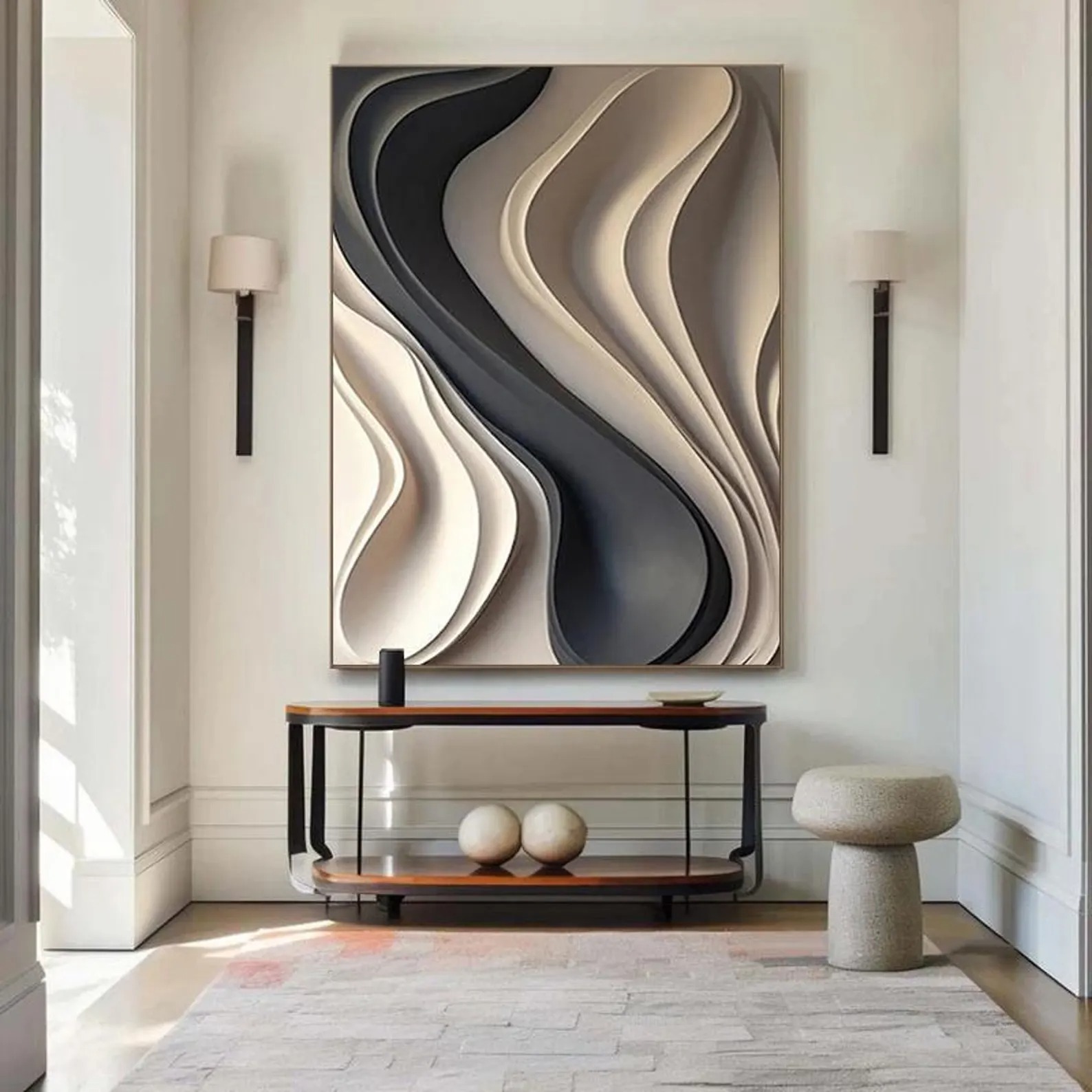 Equilibrium in Motion-3D Textured Wall Art