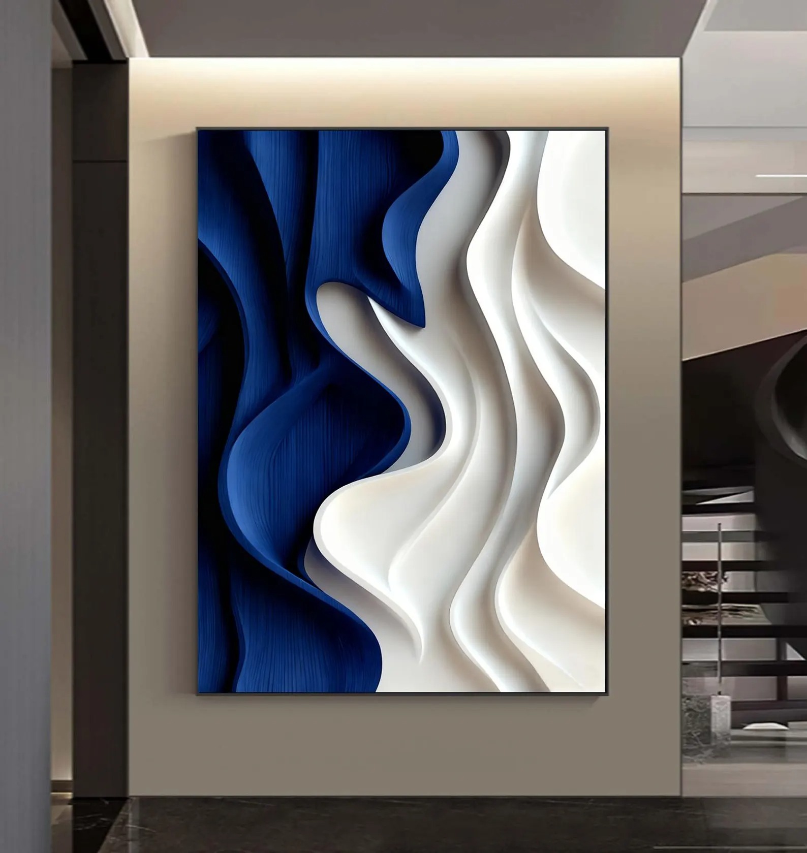 Skyward Current-3D Textured Wall Art
