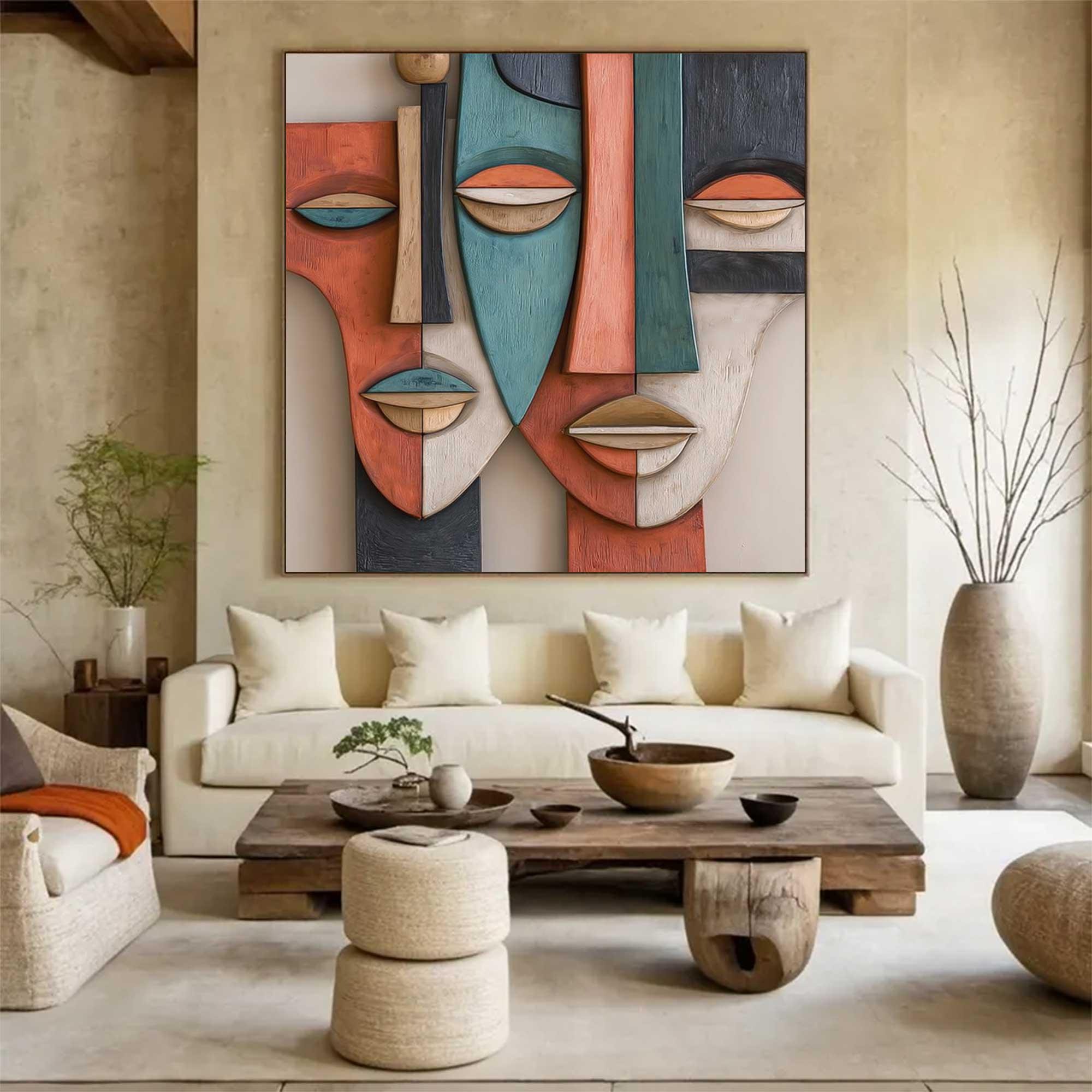 System of a Face-3D Textured Wall Art