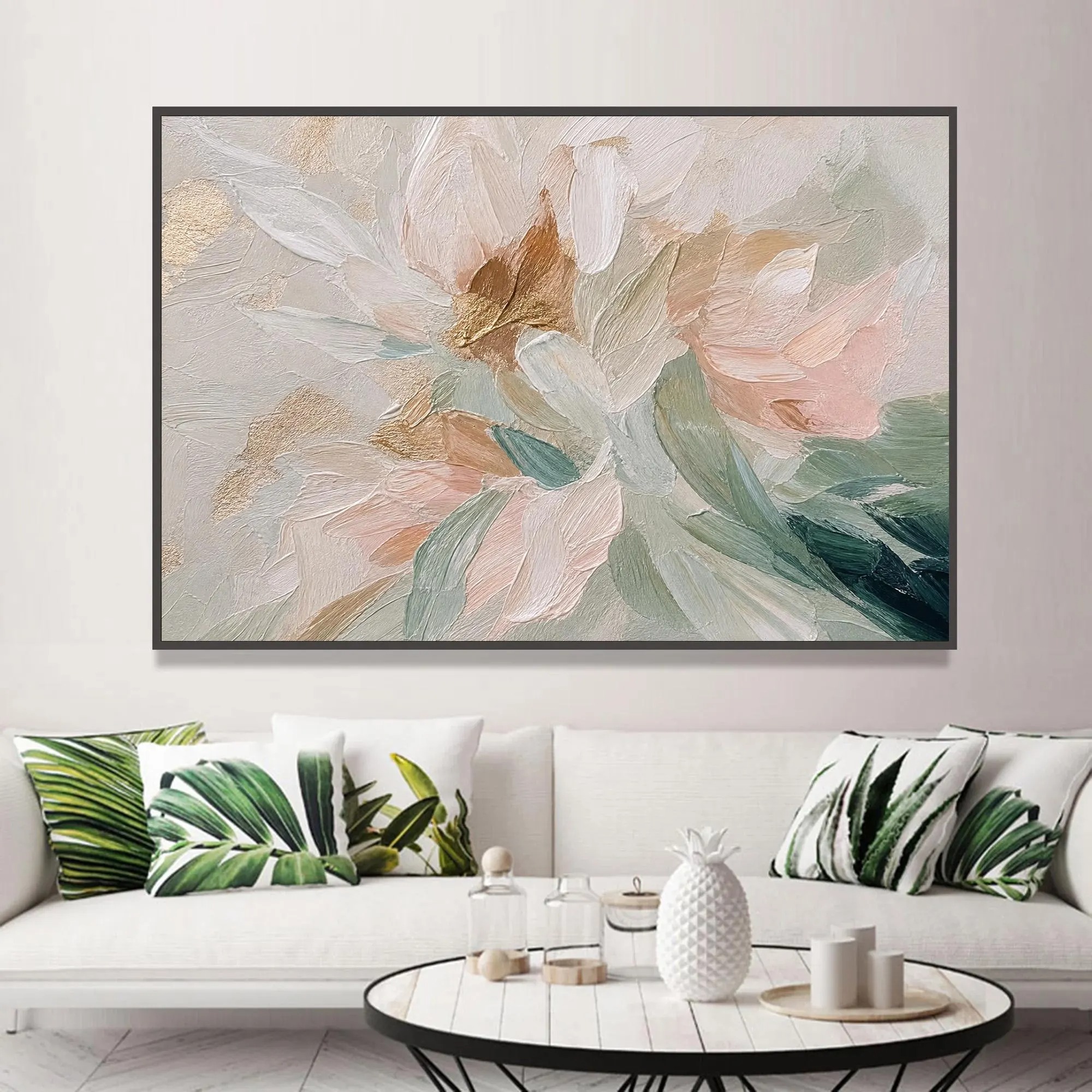 Textured Pink Floral