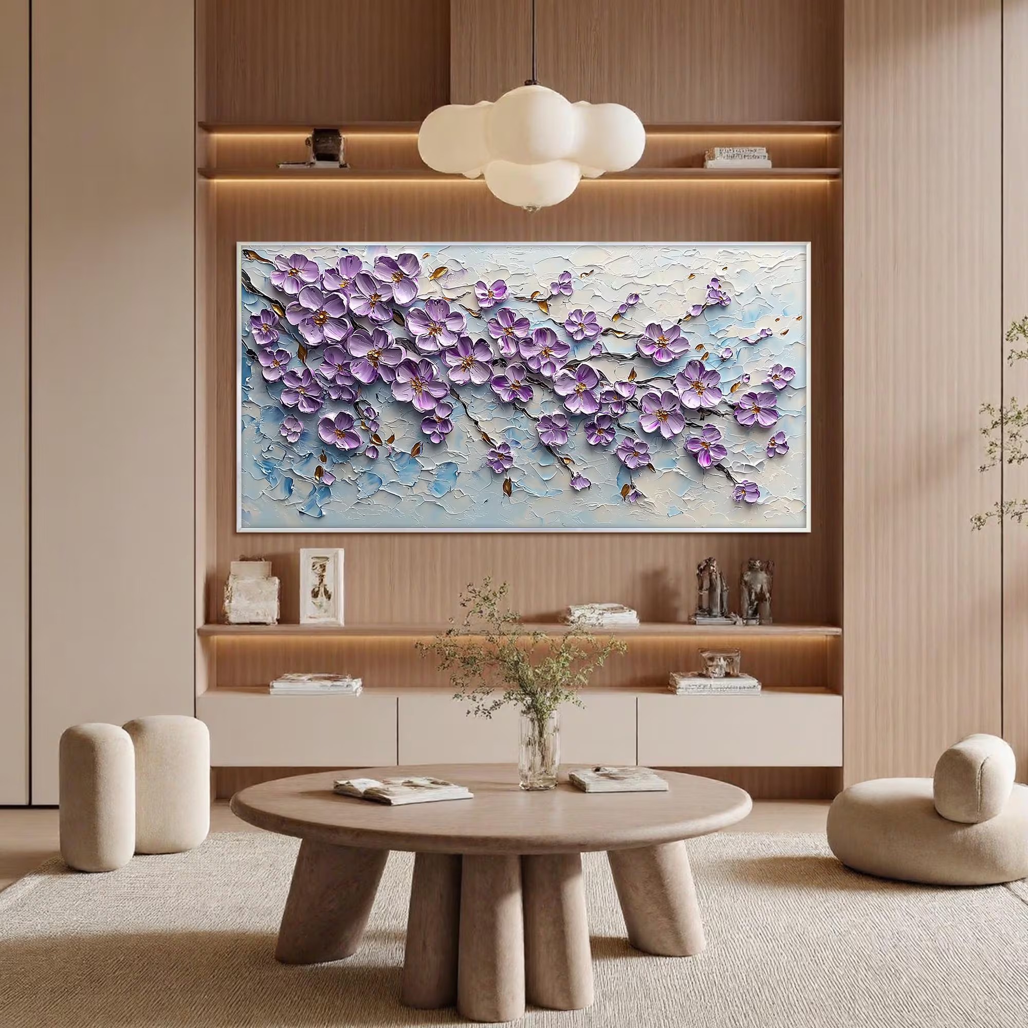 Impasto Floral Artwork