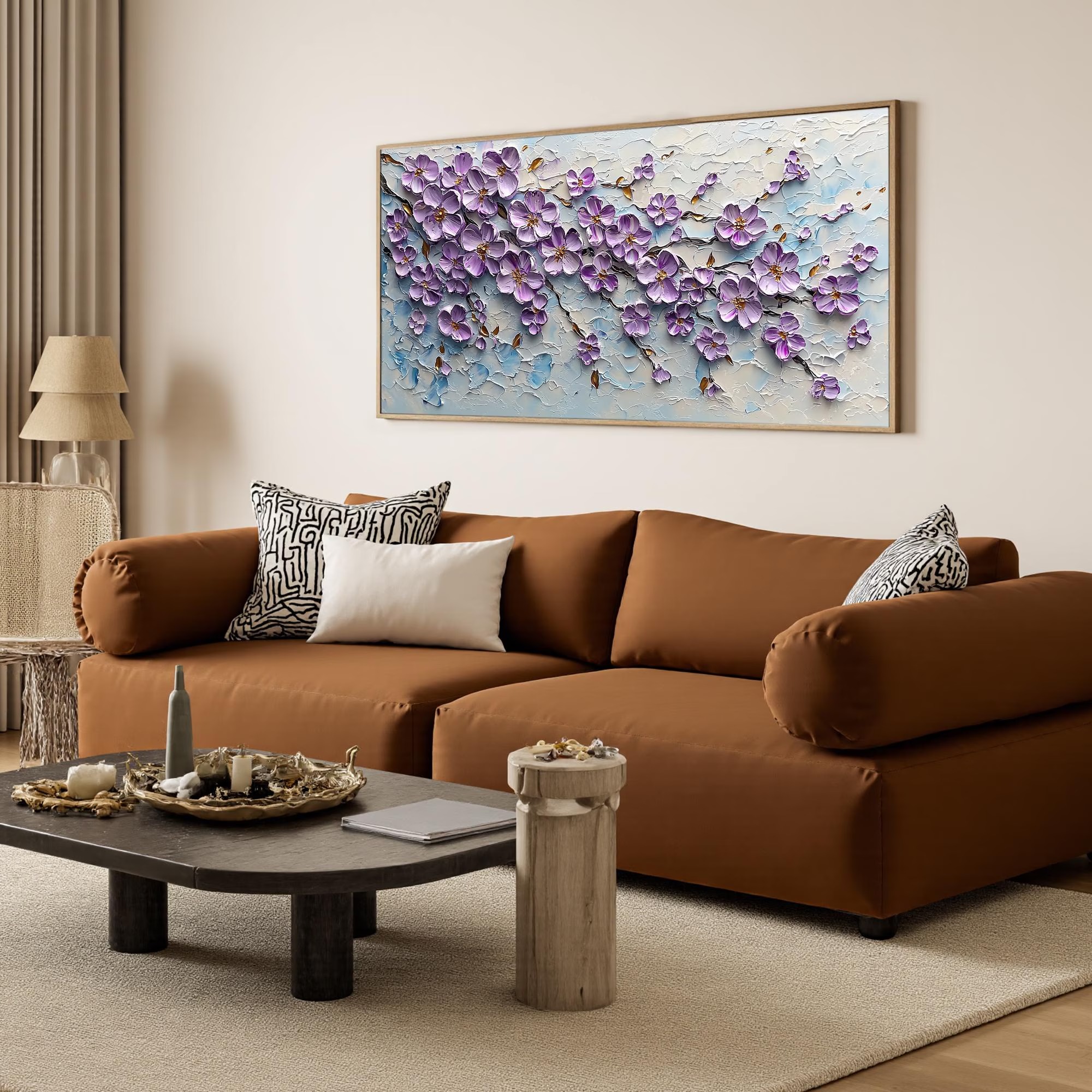 Impasto Floral Artwork