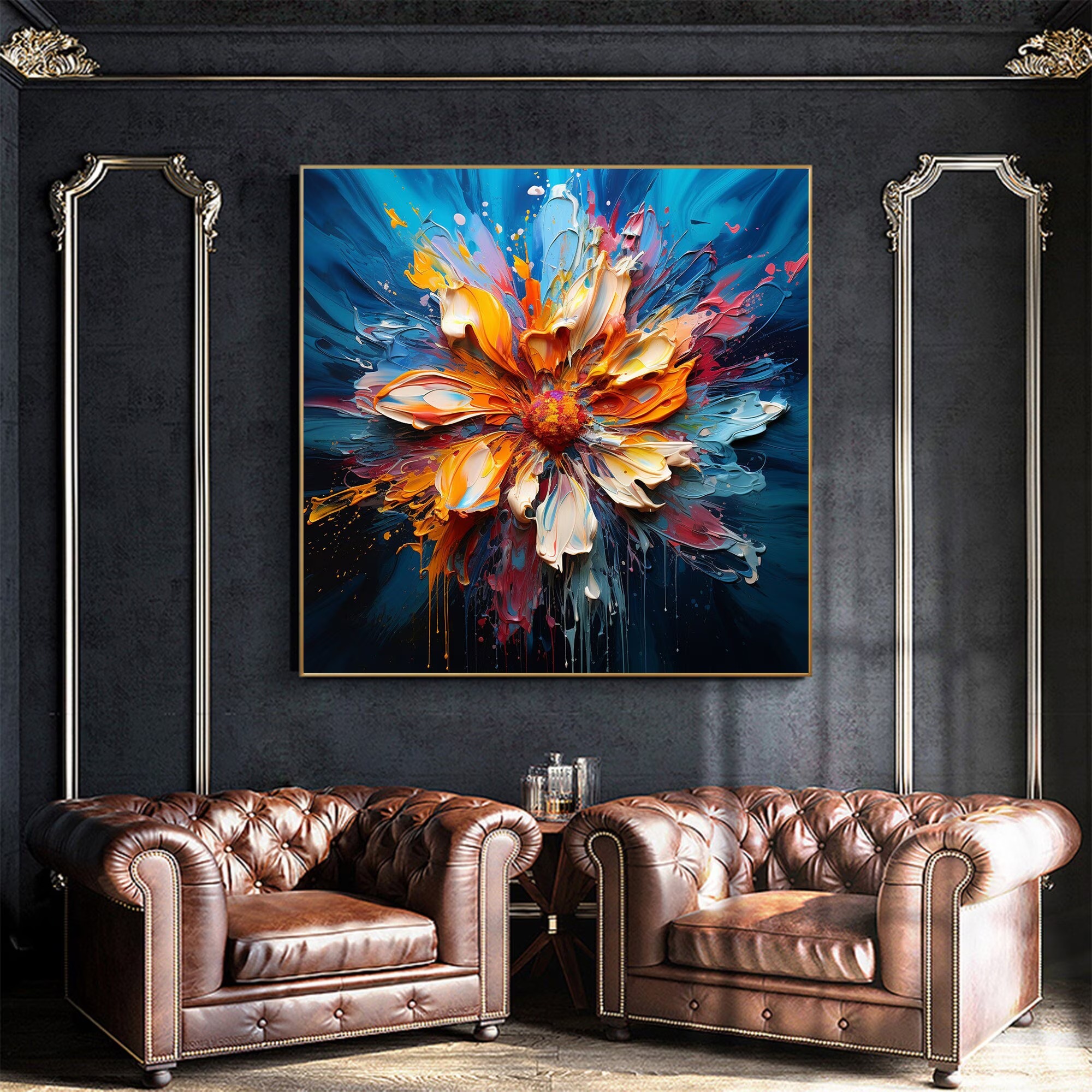 Large Colorful Flower