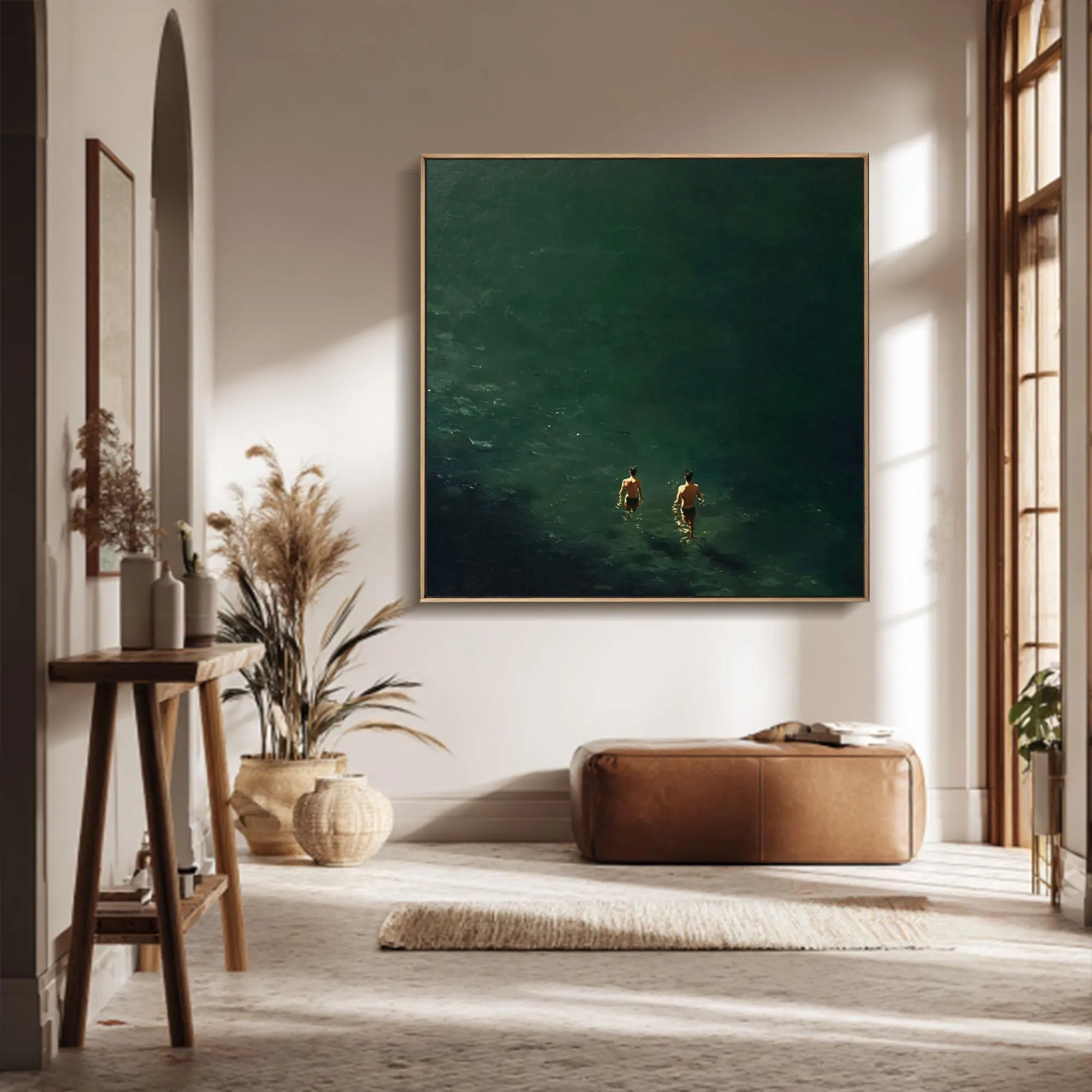 Green Sea Painting