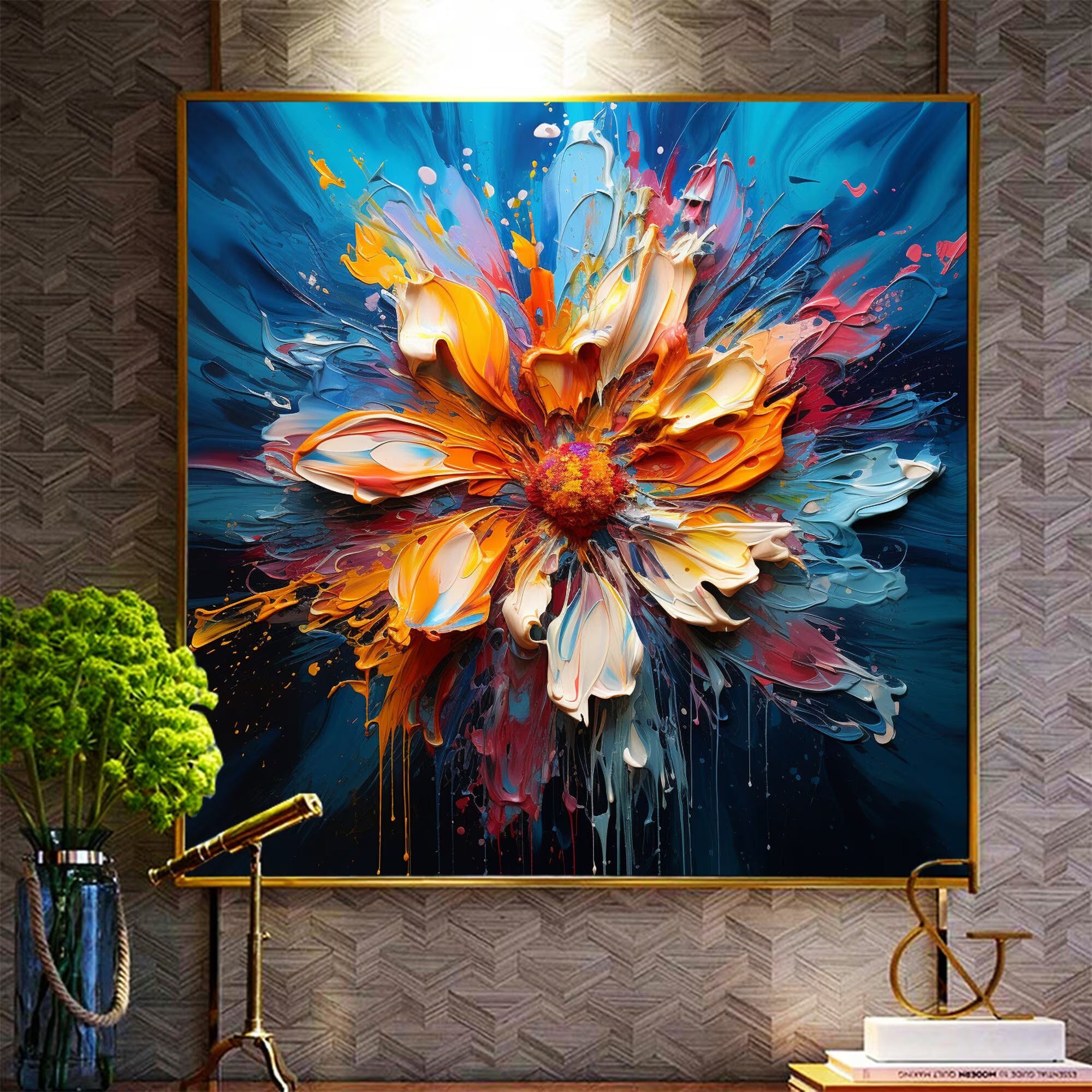 Large Colorful Flower