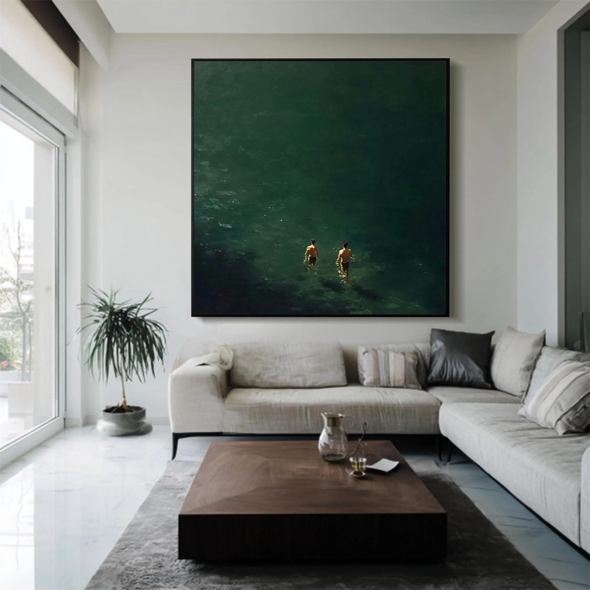 Green Sea Painting