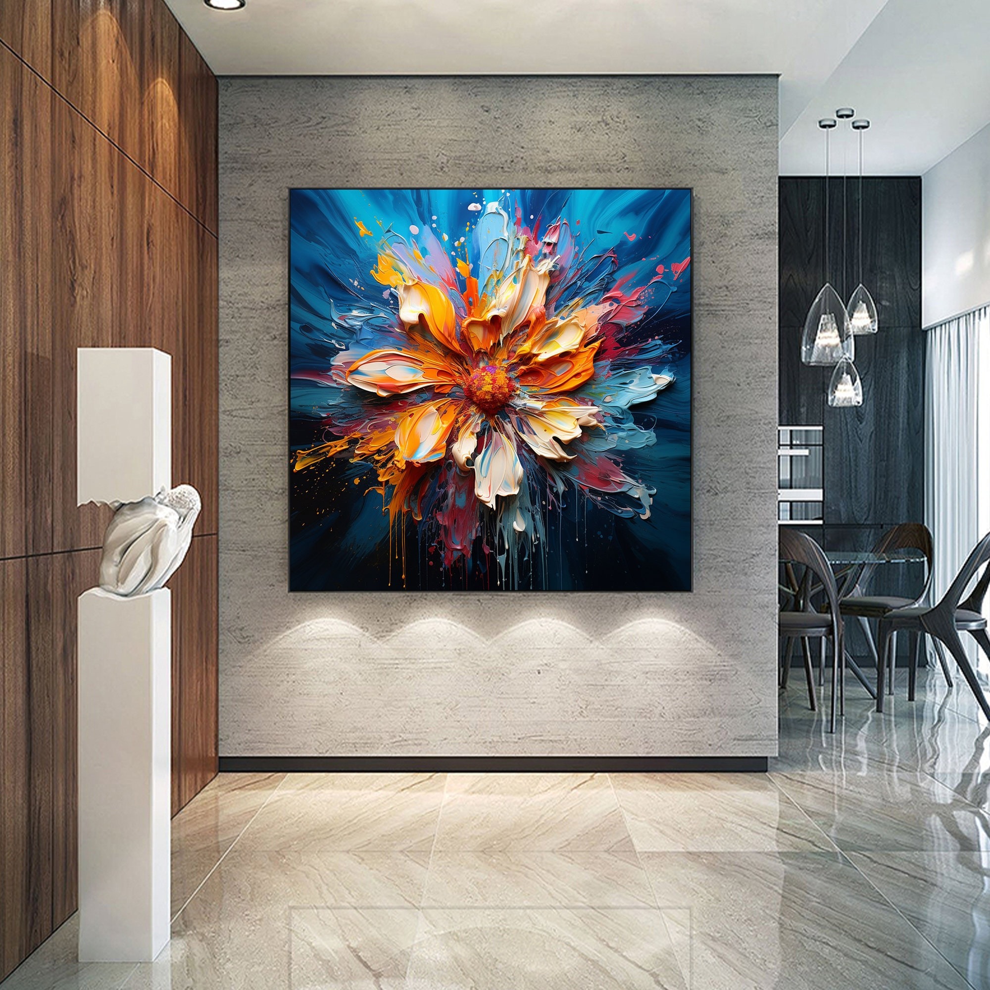 Large Colorful Flower