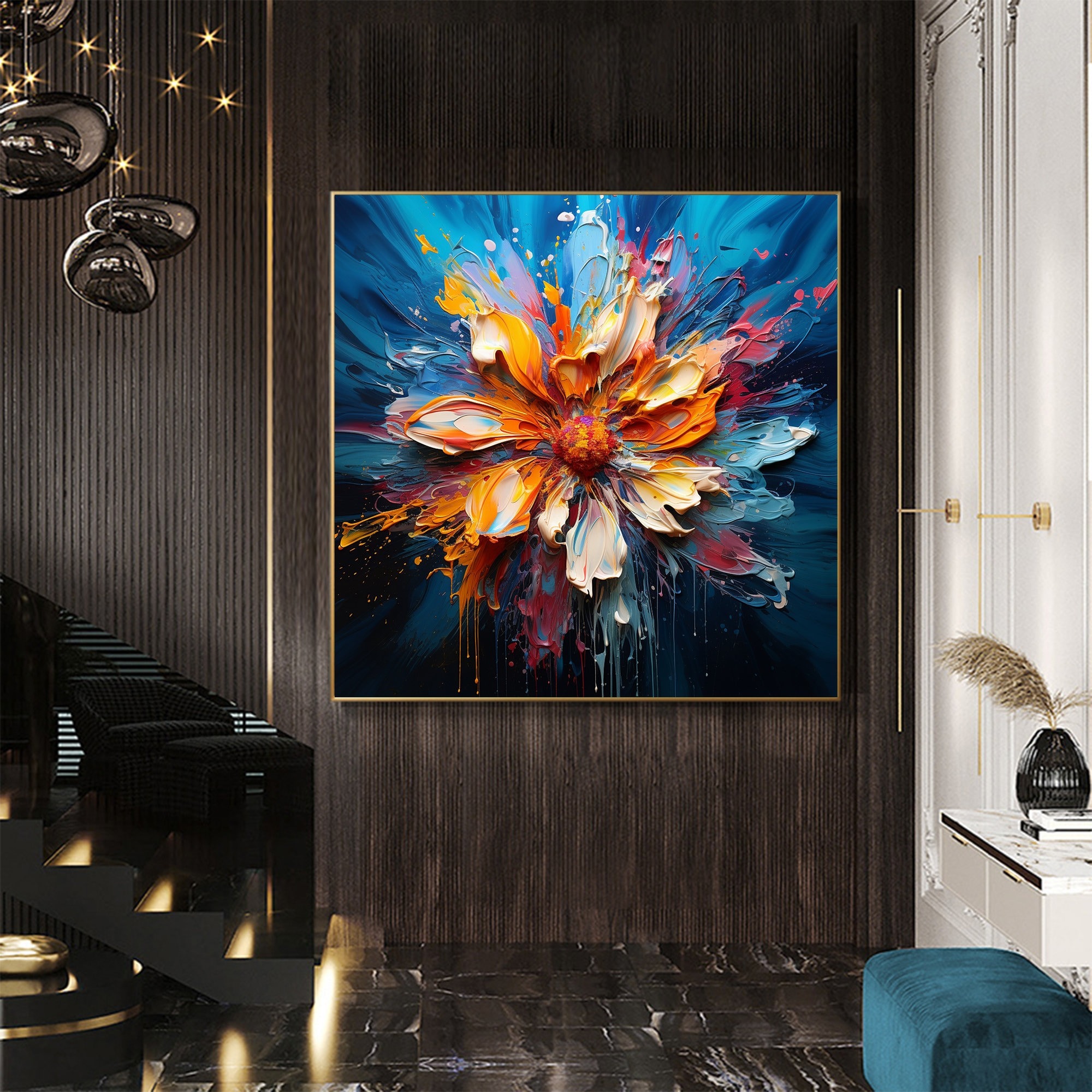 Large Colorful Flower