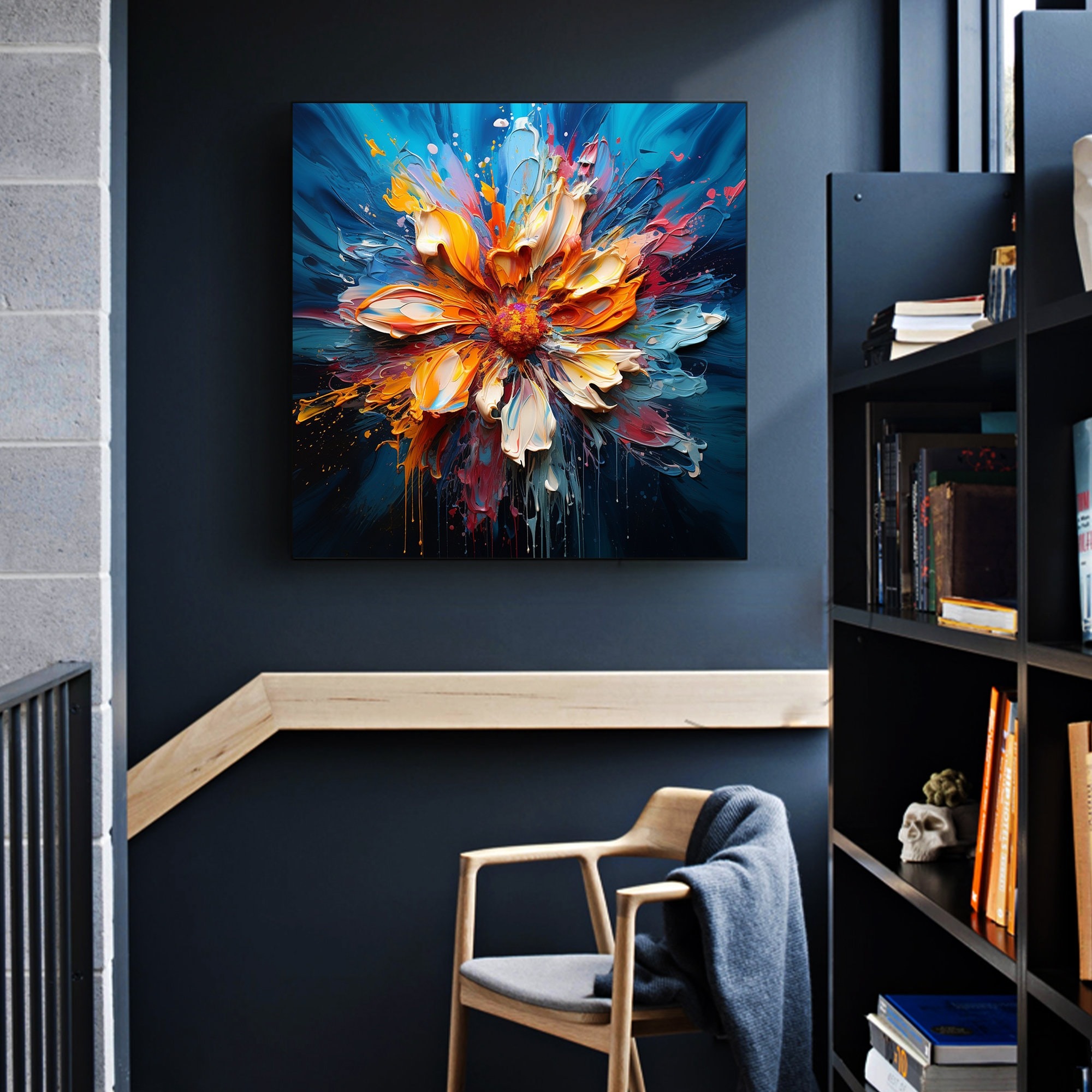 Large Colorful Flower