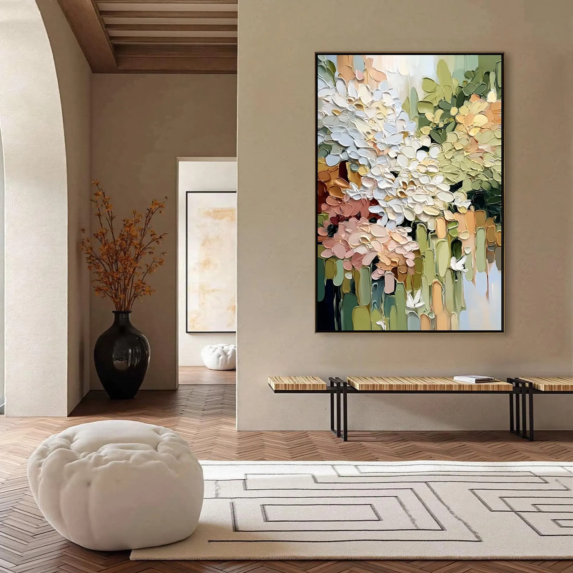 Flower Impasto Art