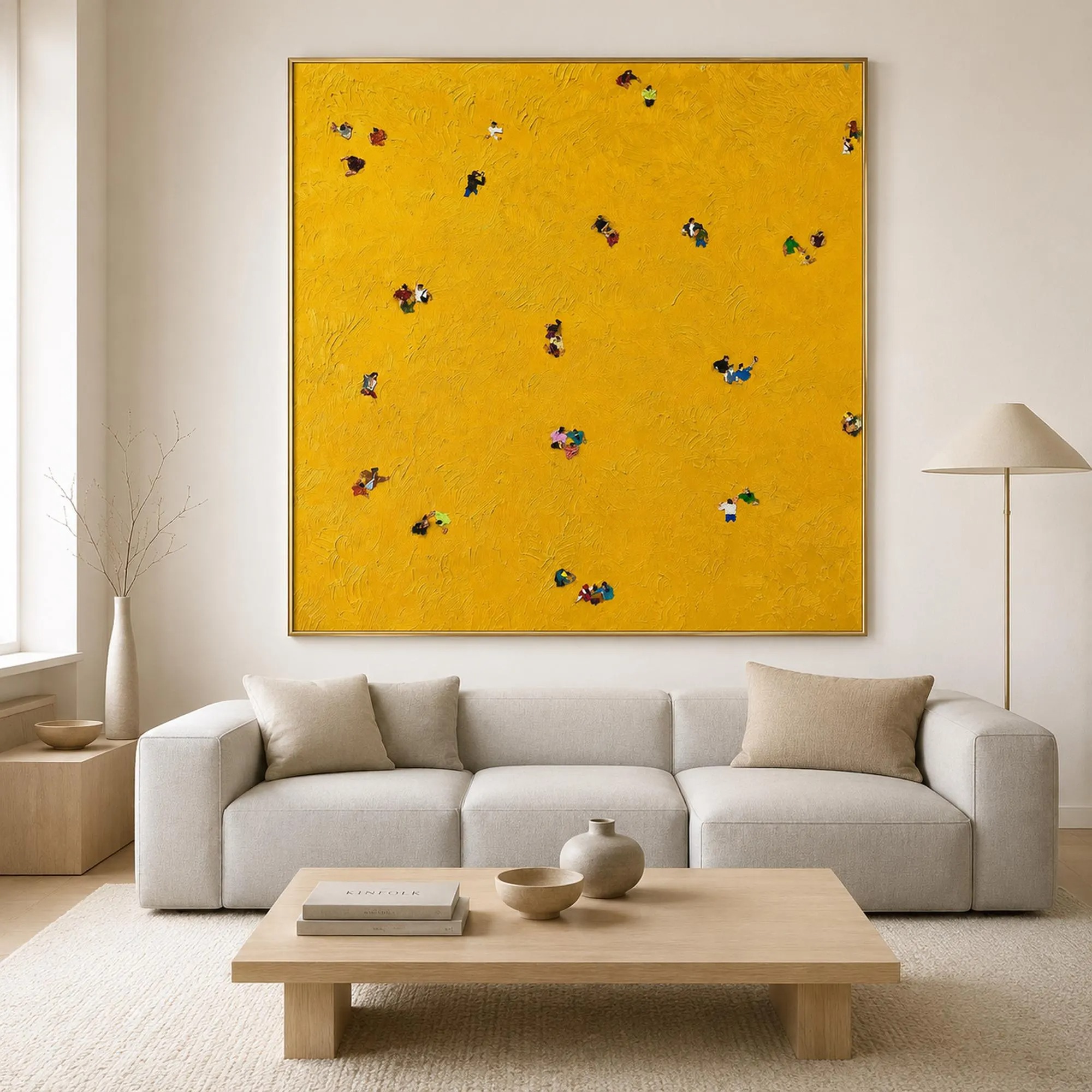 Abstract Yellow Figure