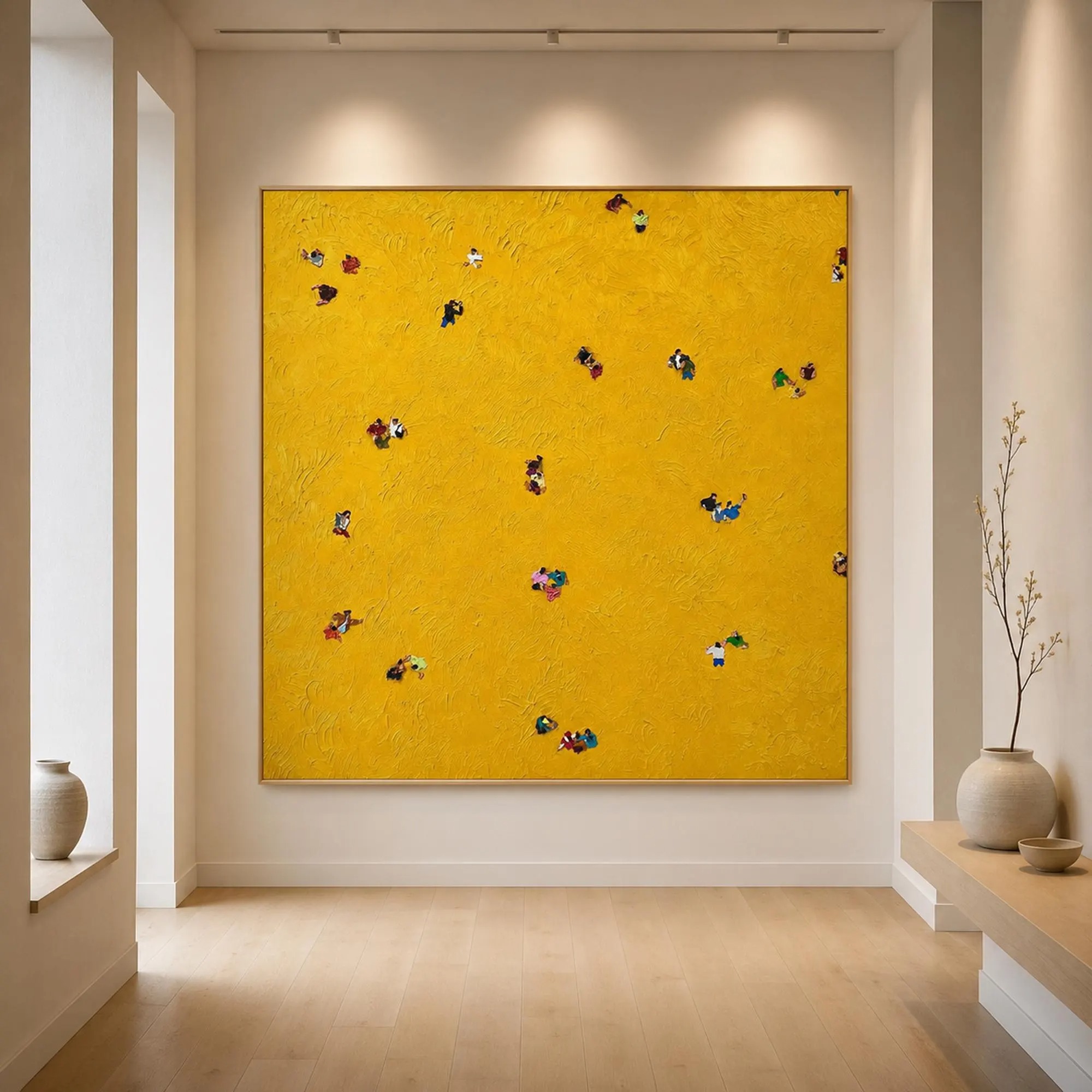 Abstract Yellow Figure