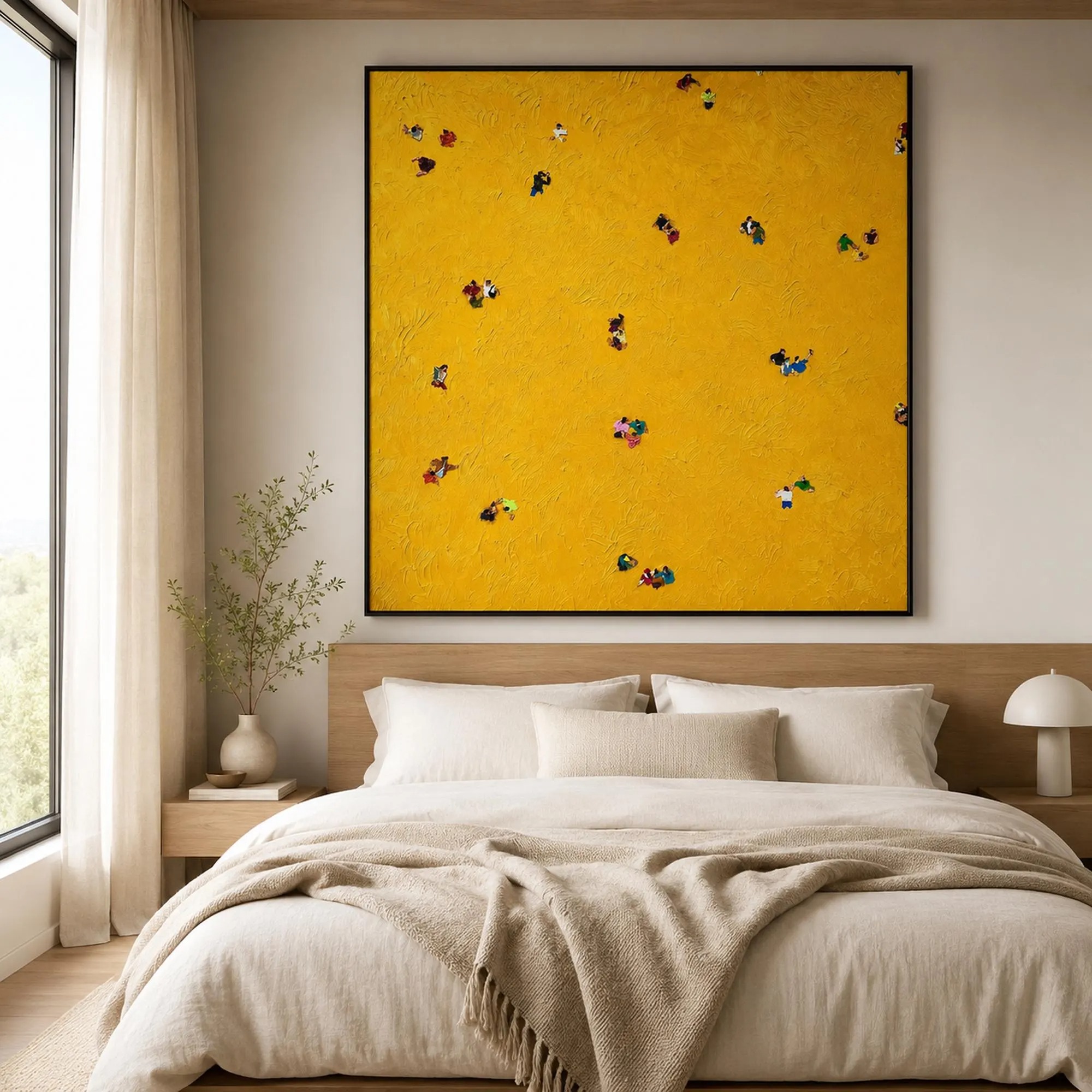 Abstract Yellow Figure