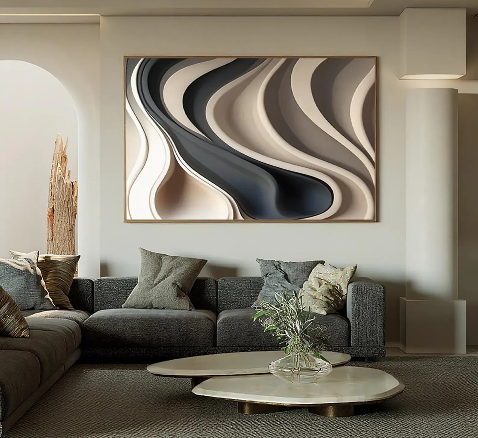 Glide-3D Textured Wall Art