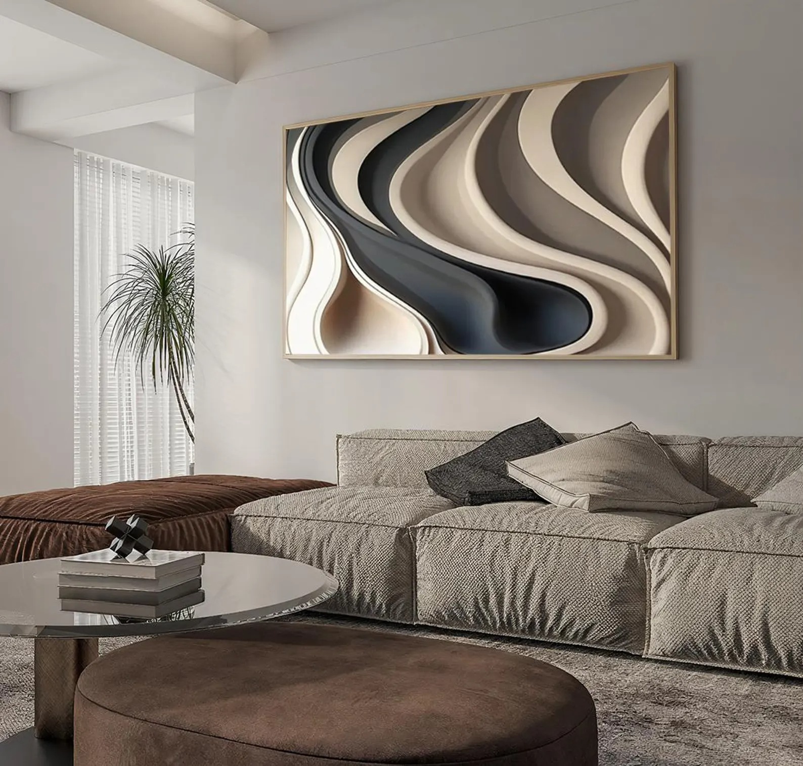Glide-3D Textured Wall Art