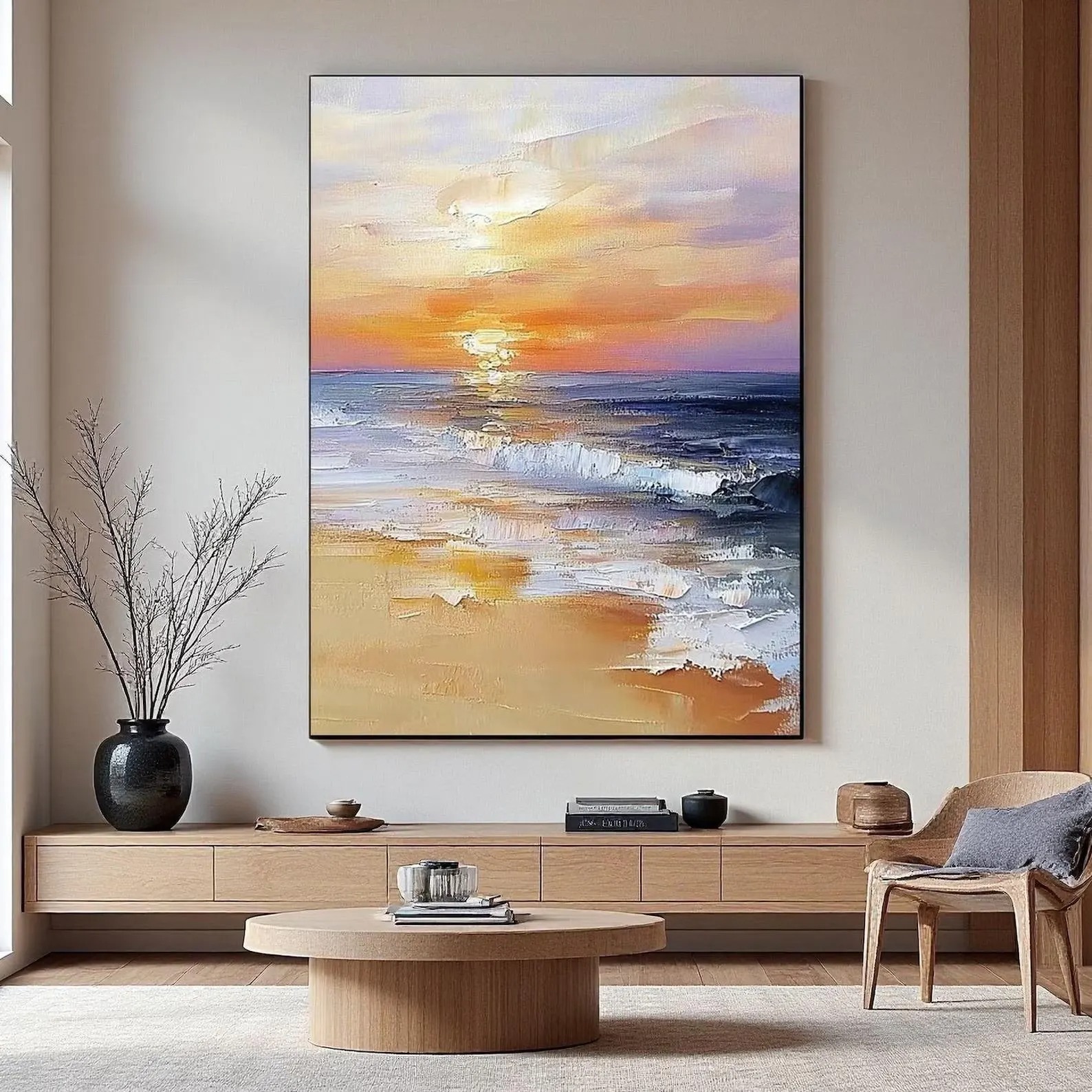 Vibrant Sunset Beach