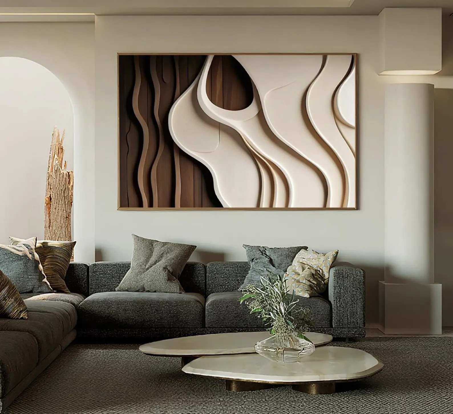 Dune-3D Textured Wall Art