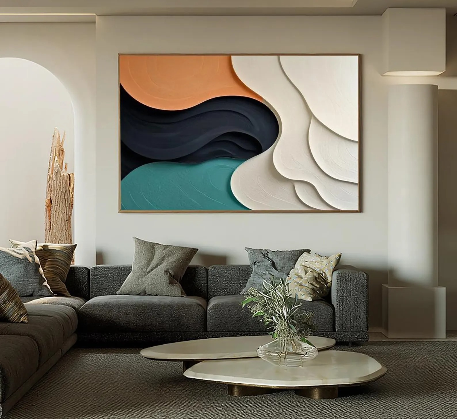 Drift-3D Textured Wall Art