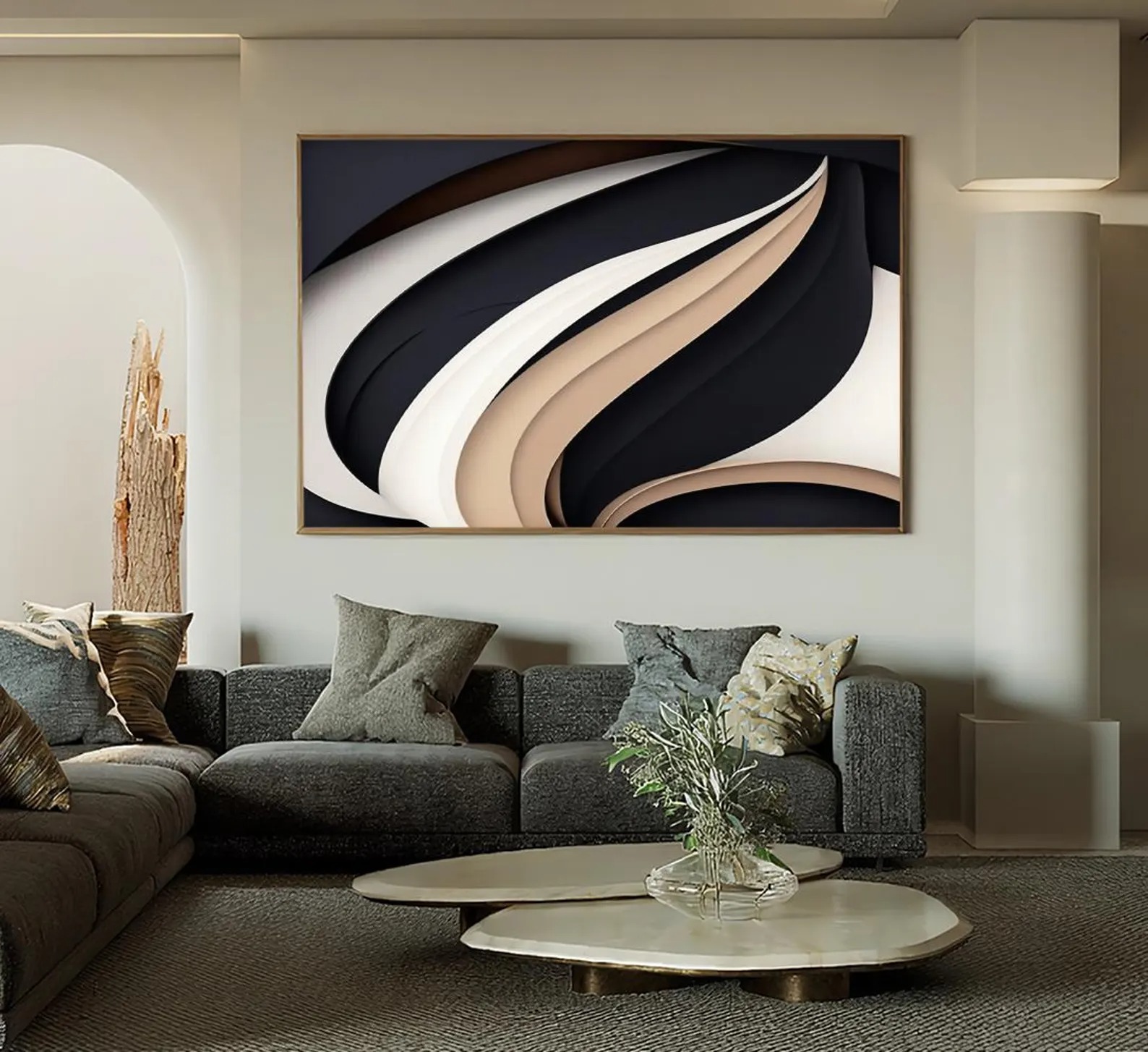 Swell-3D Textured Wall Art