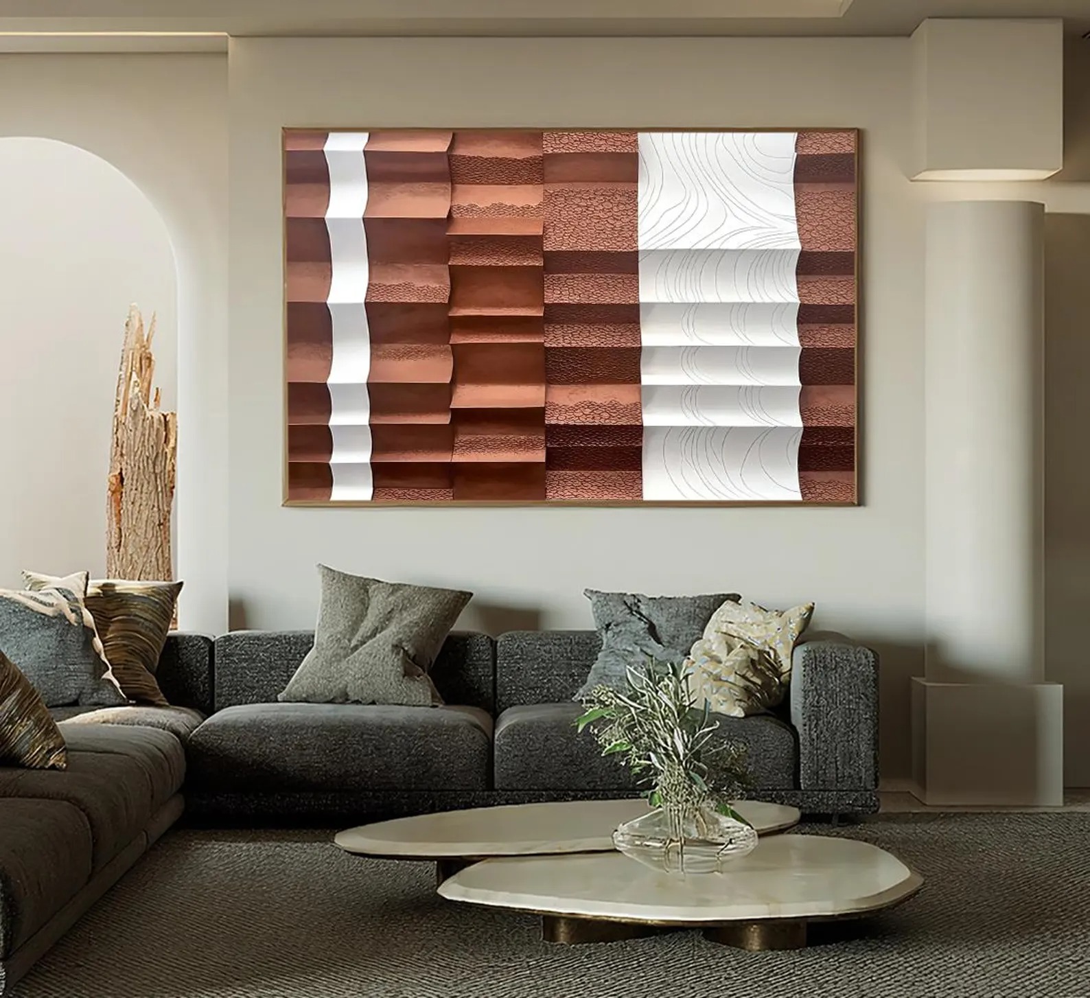 Burst-3D Textured Wall Art