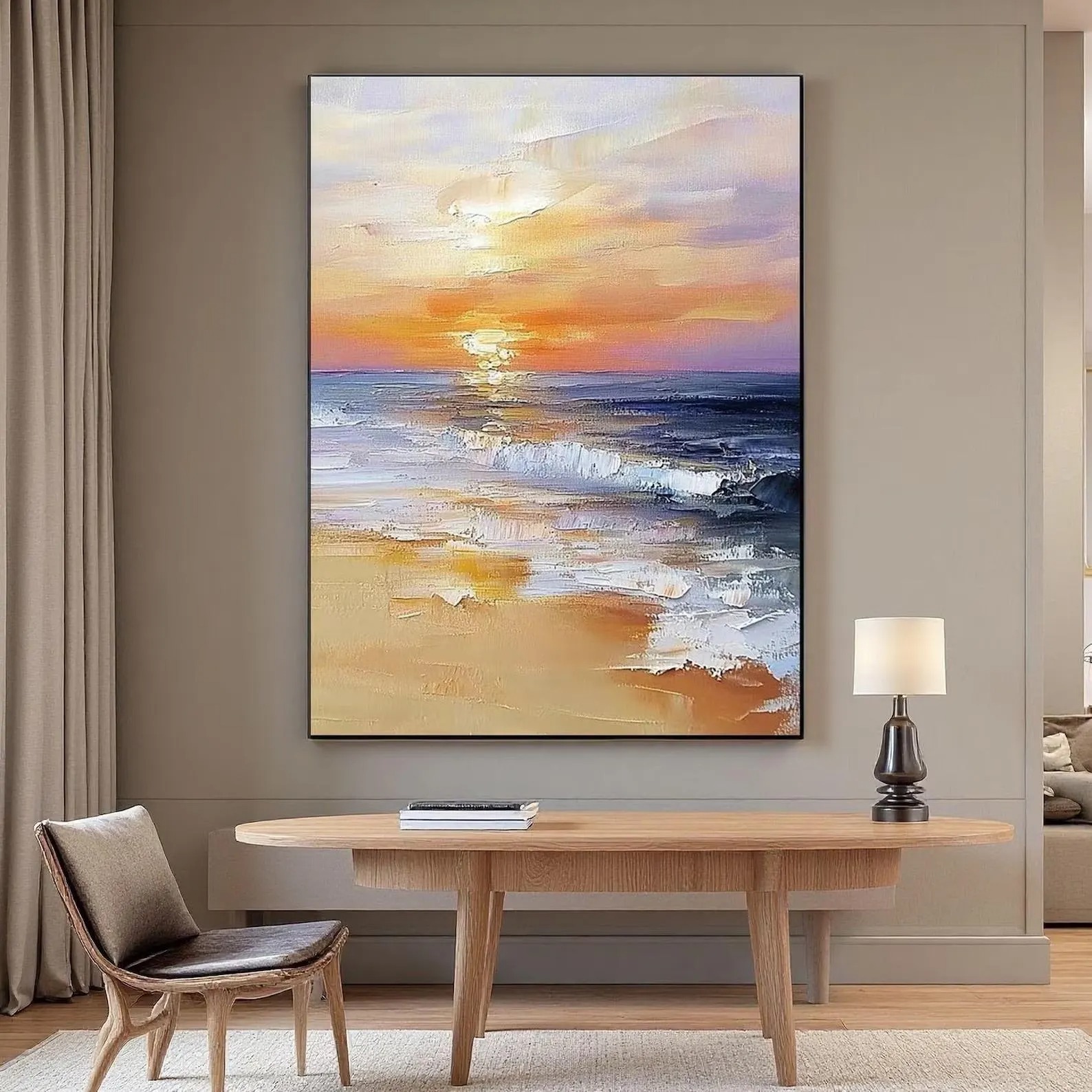 Vibrant Sunset Beach