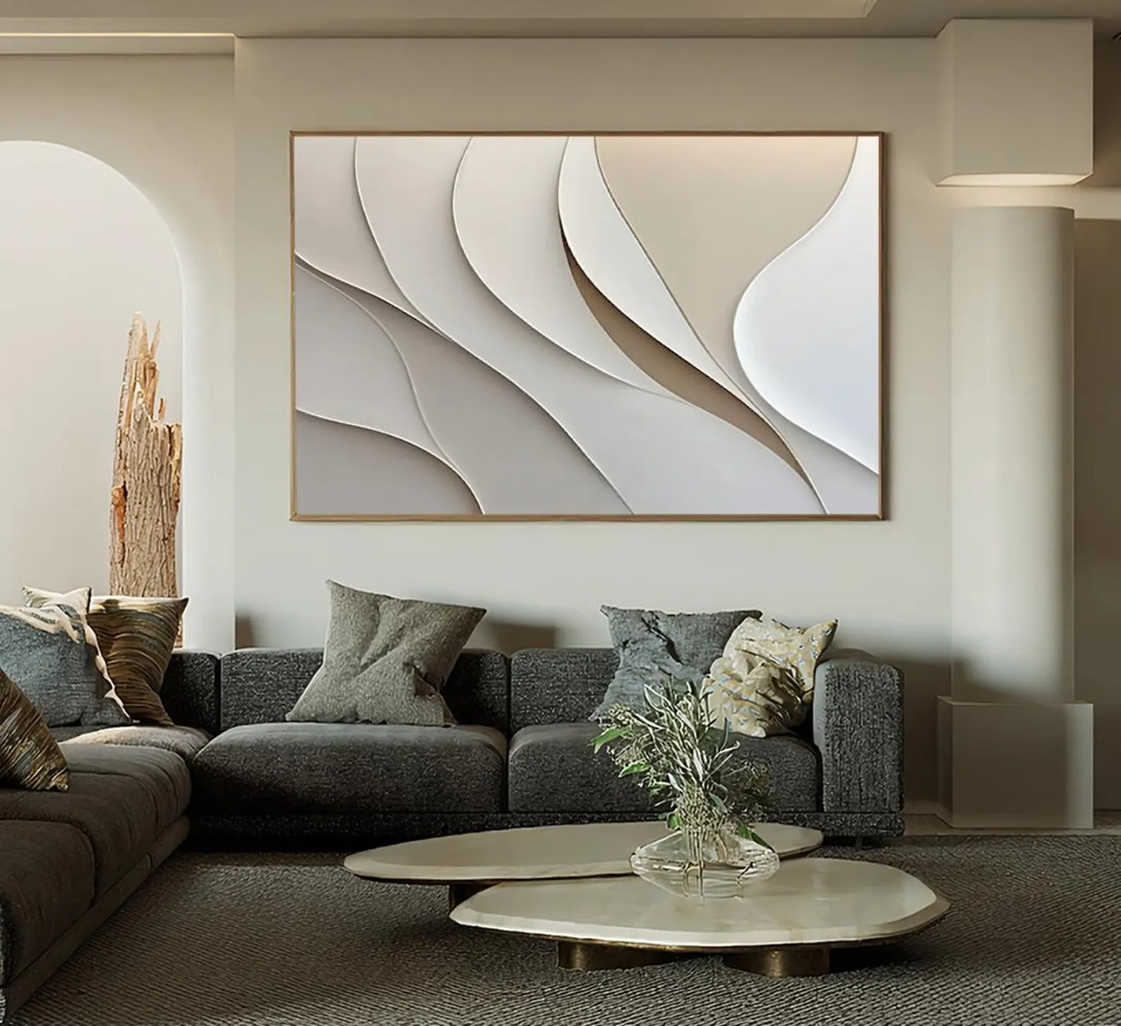 Flux-3D Textured Wall Art