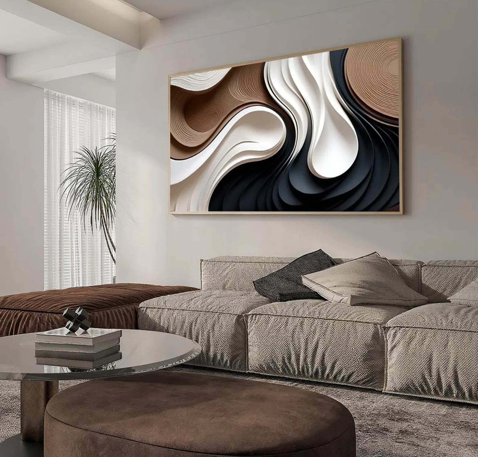 Momentum-3D Textured Wall Art