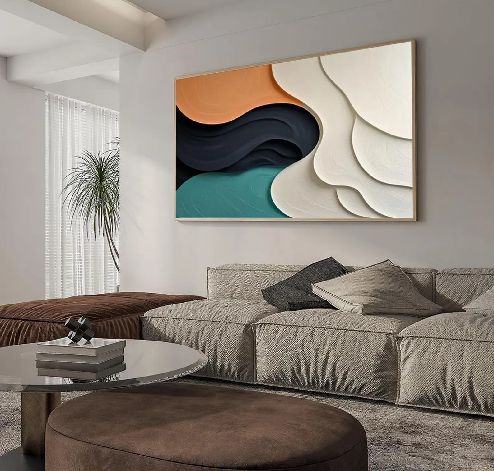 Drift-3D Textured Wall Art
