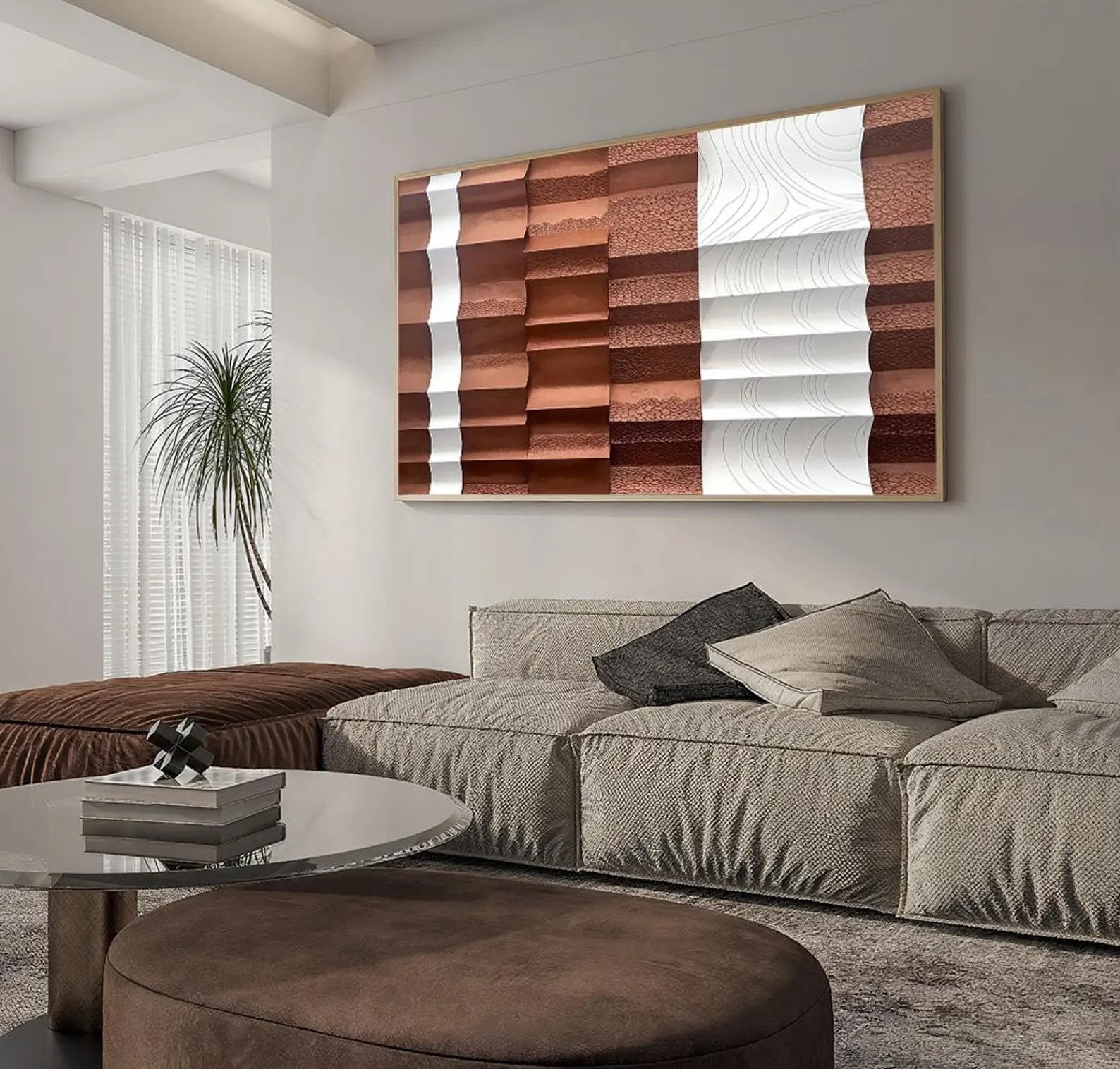 Burst-3D Textured Wall Art