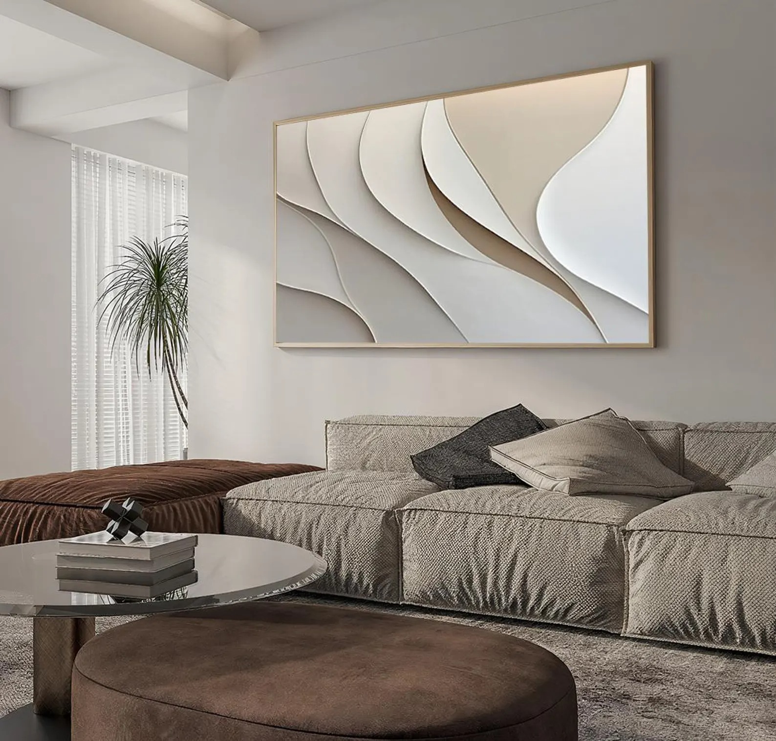 Flux-3D Textured Wall Art
