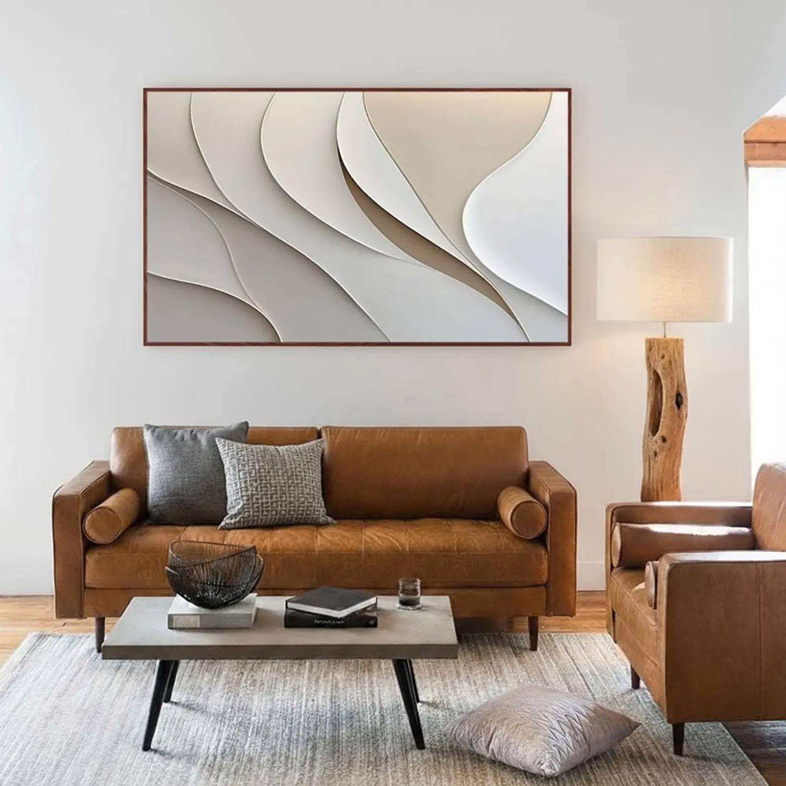 Flux-3D Textured Wall Art