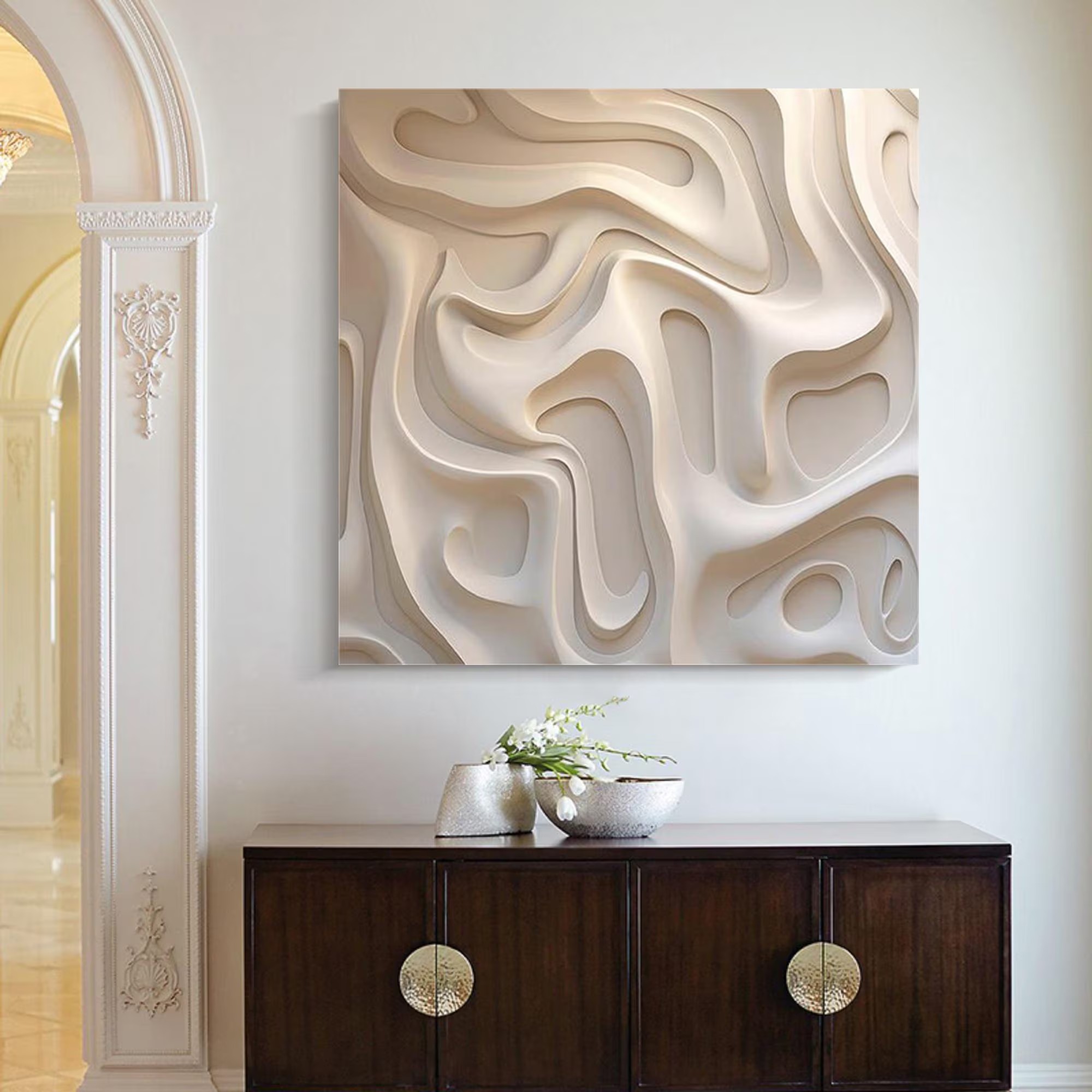 Mountain Vapor-3D Textured Wall Art