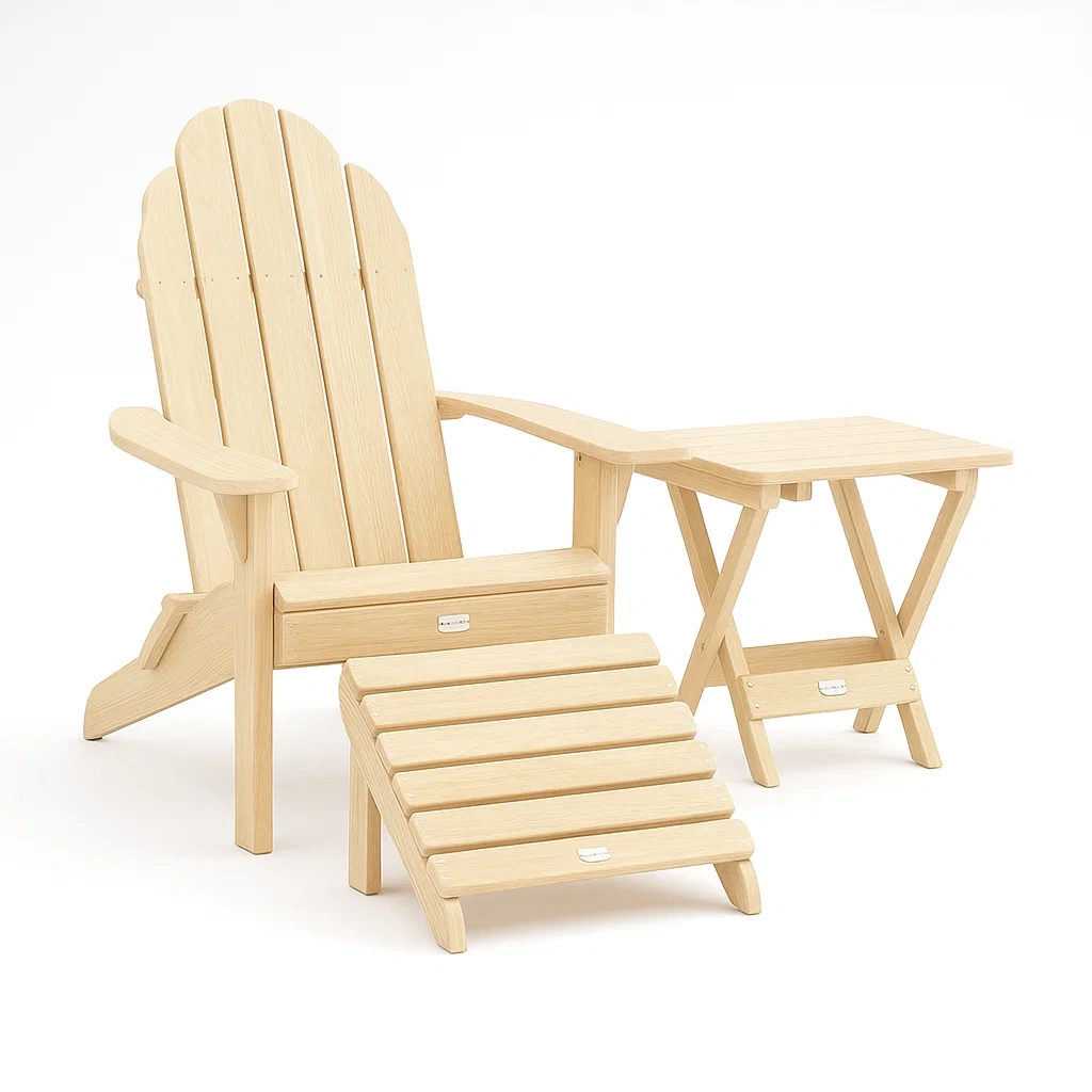 Mobilier d'extérieur,Ensemble de chaises Adirondack - ROOMFURNIXX