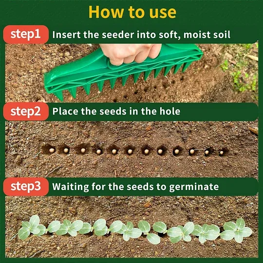 🌱Купи 1, получи втория като подарък! ✨ Професионален градински инструмент за засаждане – лесен уред за засяване на семена