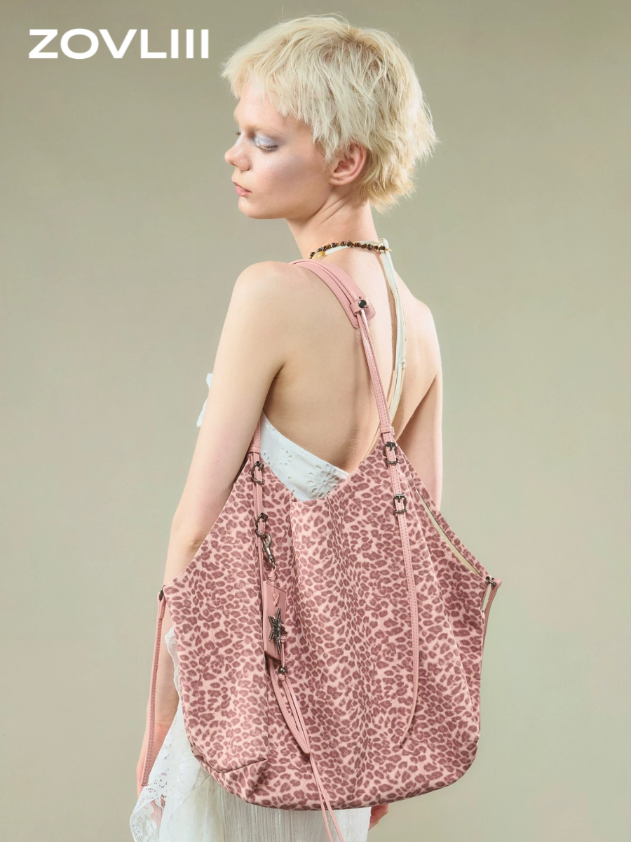 Голяма леопардова чанта за рамо