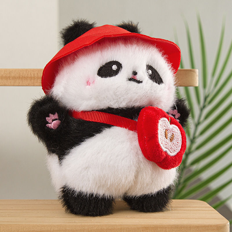 🐼✨ Елегантно мини панда с чантичка – декоративен ключодържател