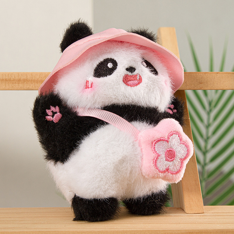 🐼✨ Елегантно мини панда с чантичка – декоративен ключодържател