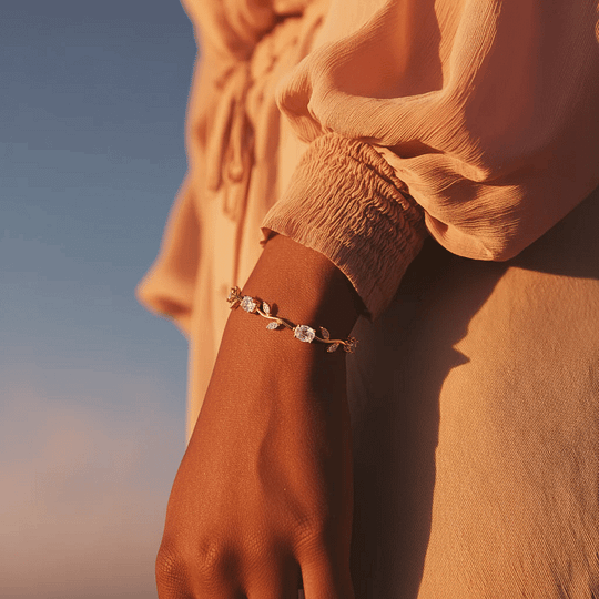 💞 Розова цветна гривна — носете нежността на природата на китката си 🌸