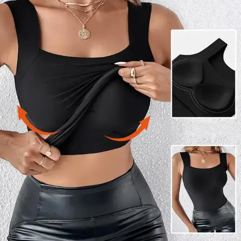 💖 (M-3XL) Modelujący top z wbudowanym biustonoszem 💃