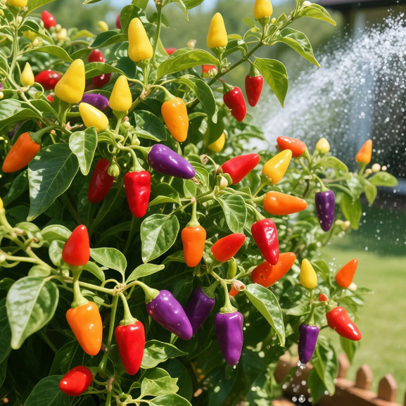 🌶️ Био семена от цветни люти чушки – без ГМО, пъстри и силни 🌈✨