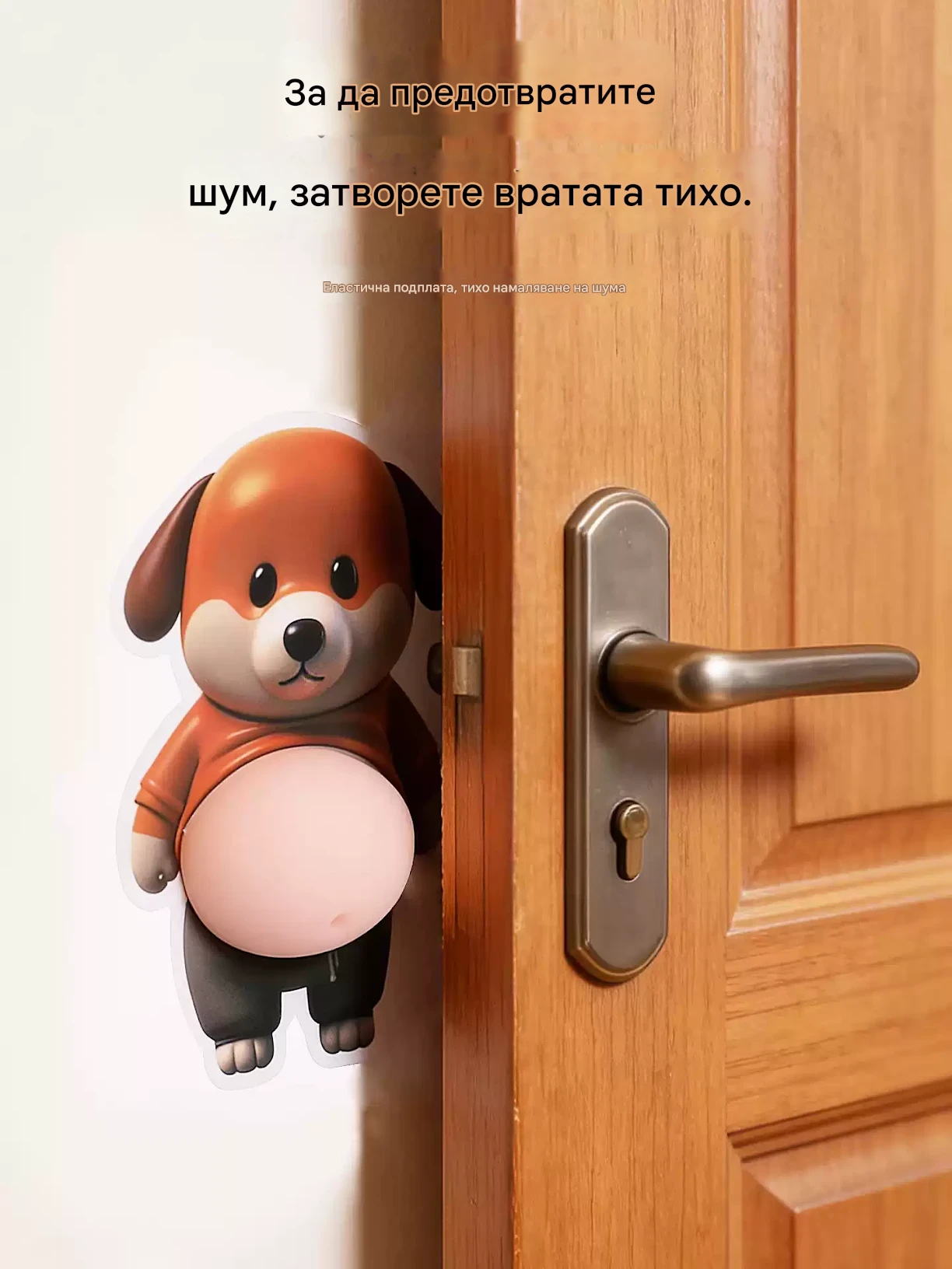 🐶 3D кученце Шиба Ину – ударопоглъщащ протектор и антистрес стикер